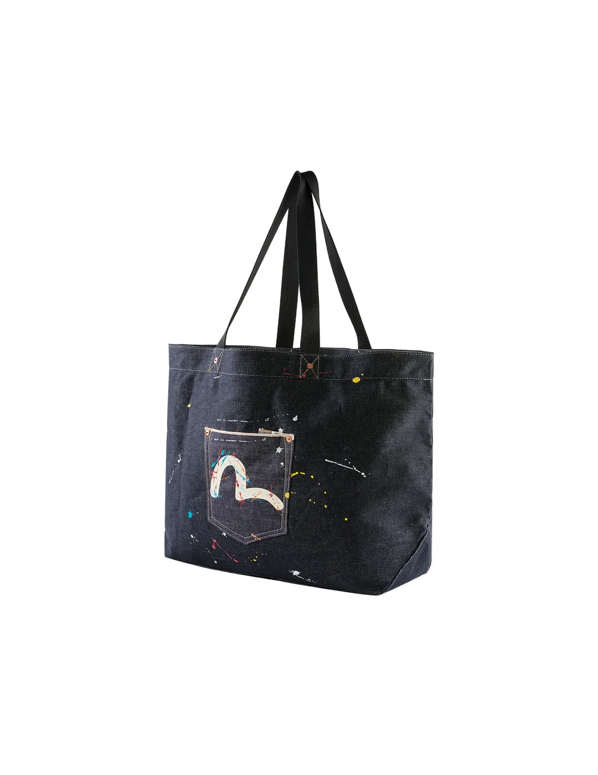 Seagull Splash Denim Tote Bag - 1