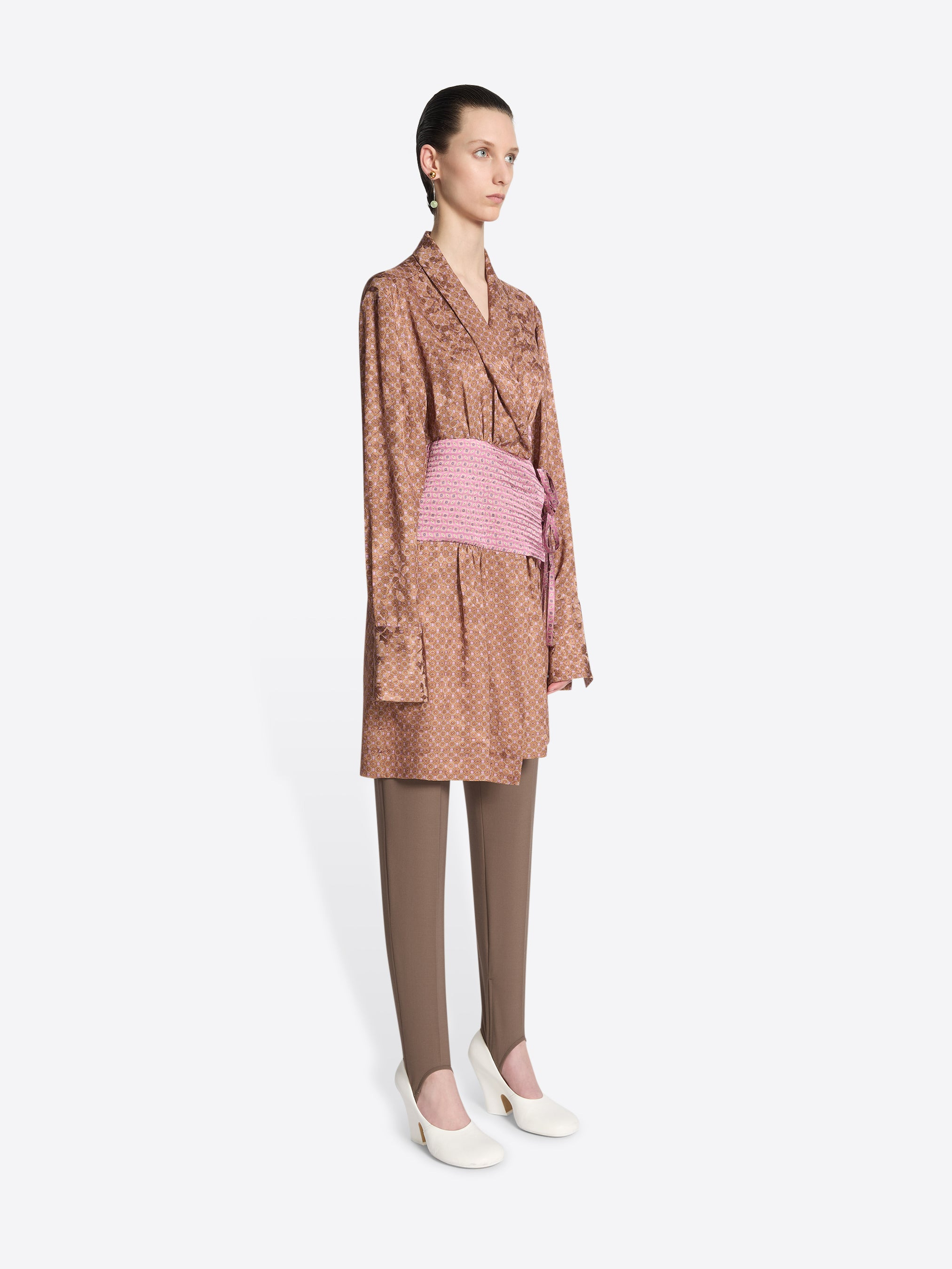 JACQUARD ROBE TOP - 3
