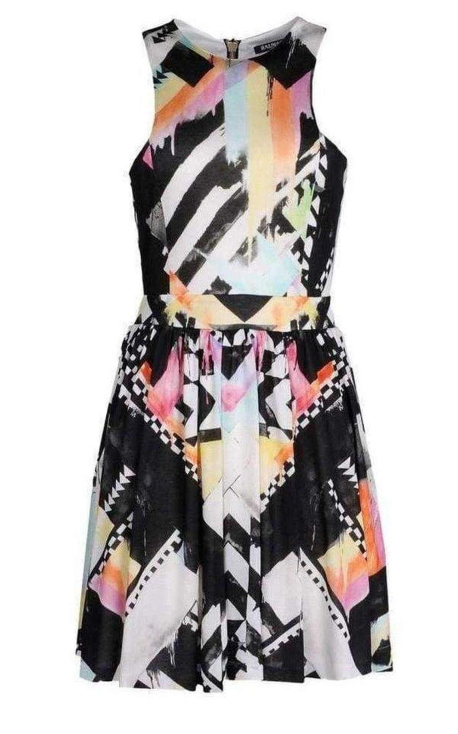 Printed Silk Jersey Mini Dress - 1