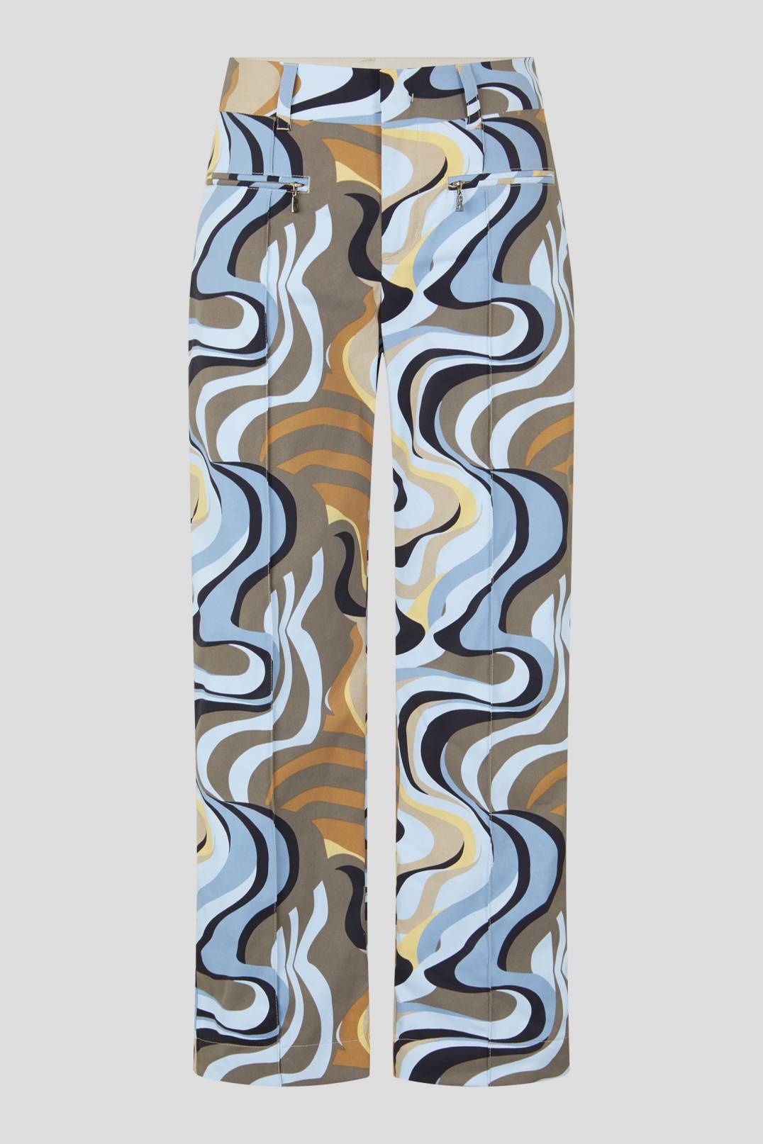 DASHA FUNCTIONAL PANTS IN LIGHT BLUE/CARAMEL - 1