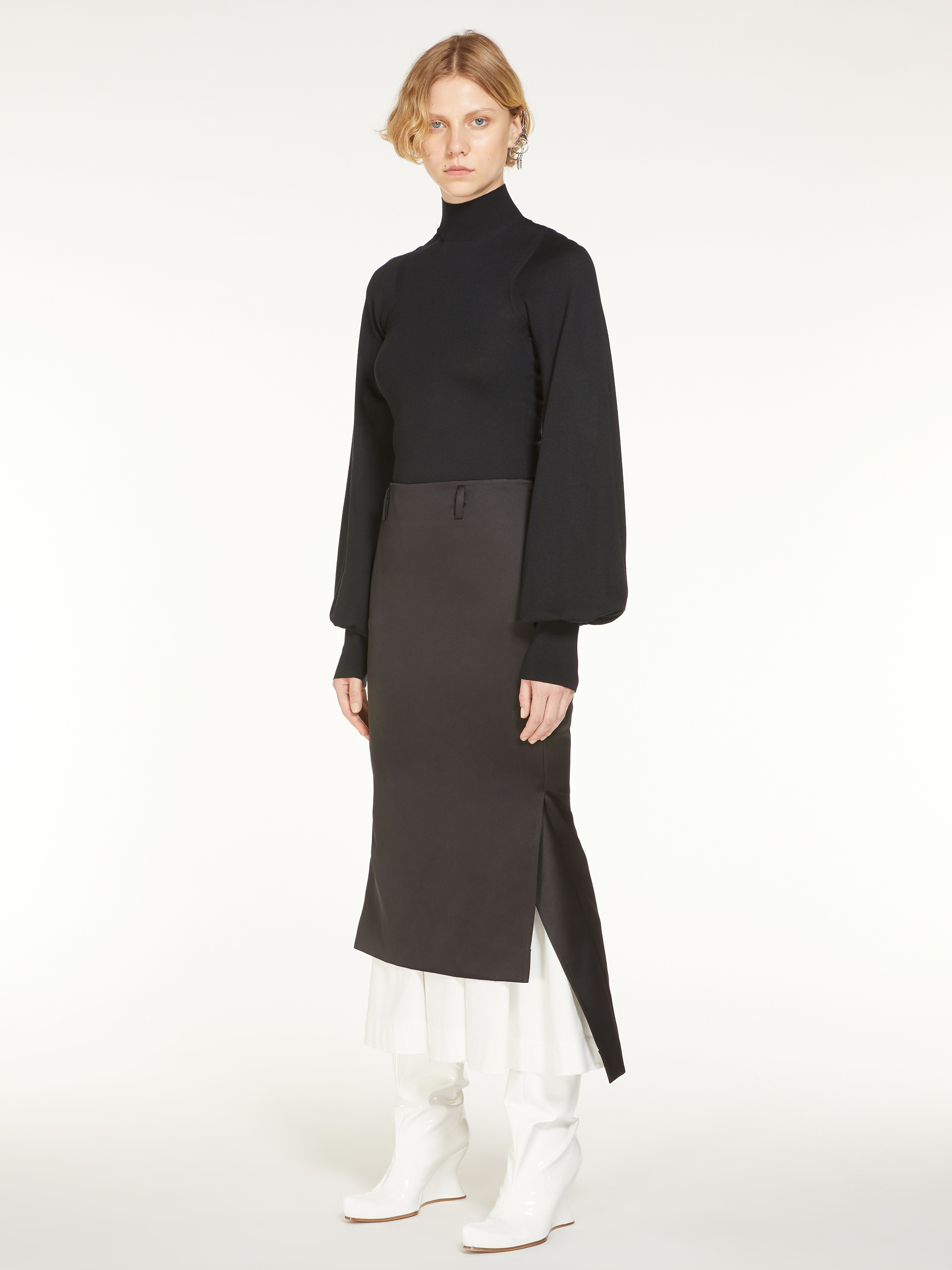 AVORIAZ Glossy duchesse skirt - 2