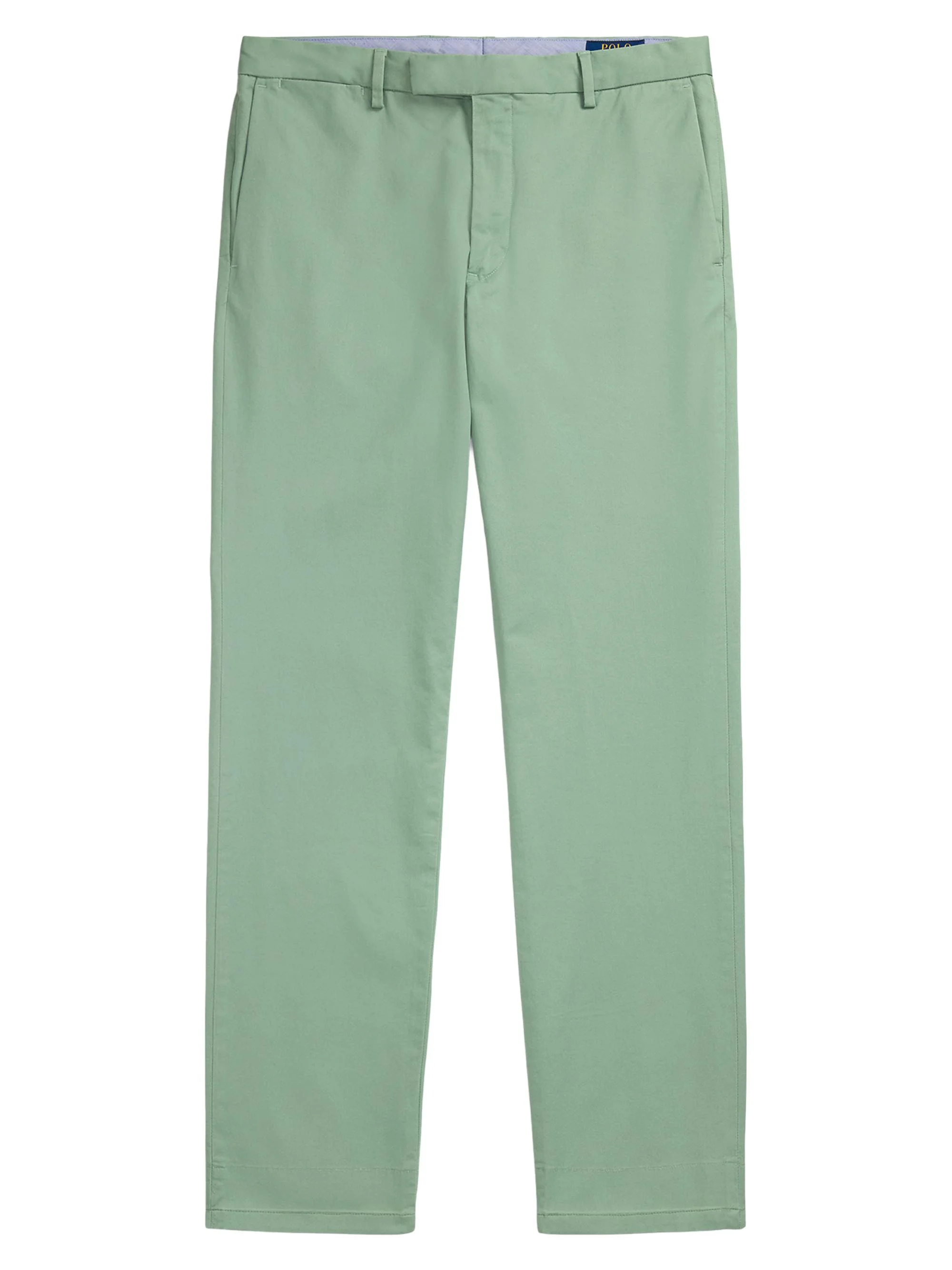 Men's Military Stretch-Cotton Mid-Rise Straight-Leg Pants - Faded Mint - 1