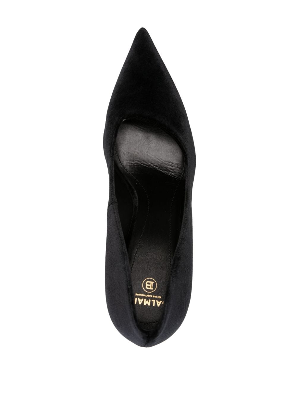 Moneta 100mm velvet pumps - 4