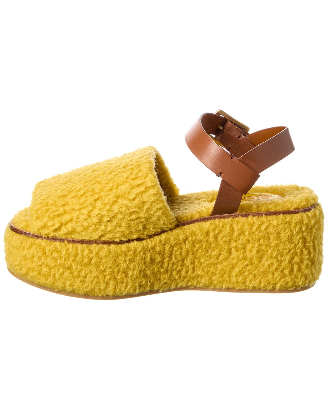 TOD’s Shearling & Leather Platform Sandal - 2