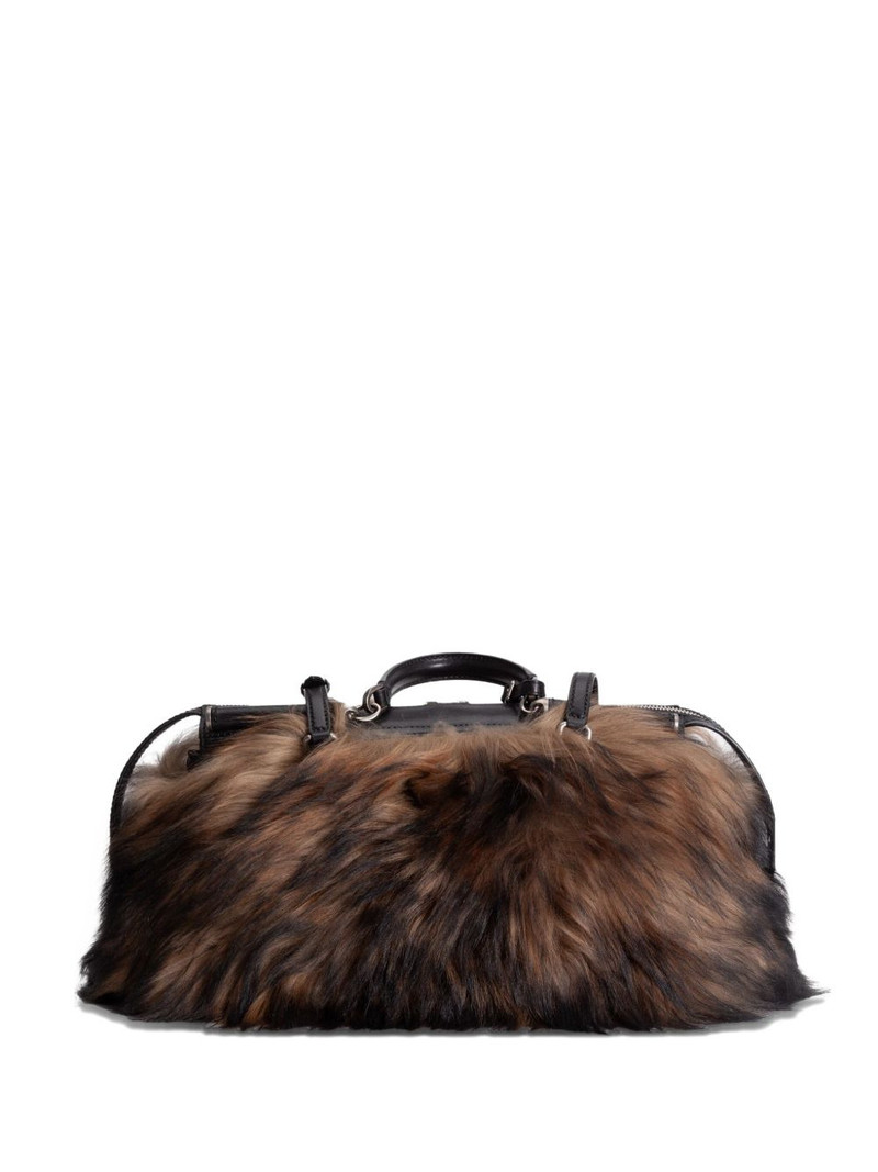 Dolce & Gabbana Vittoria fur trim tote bag outlook