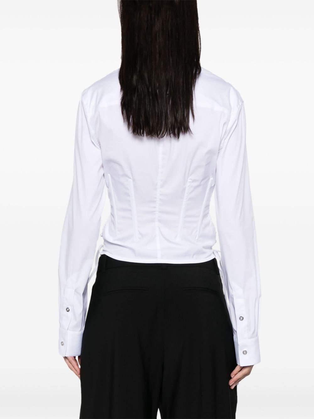 corset poplin shirt - 4