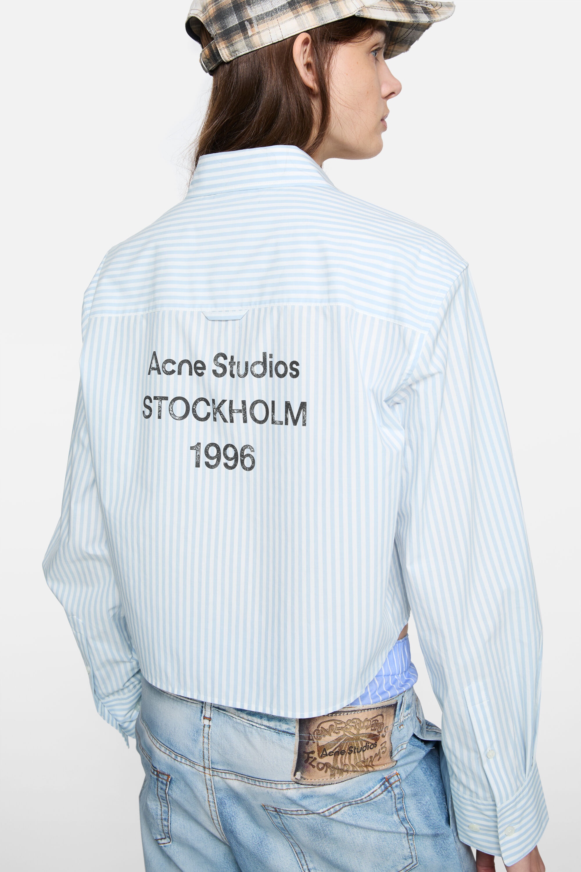 Button-up shirt - Light blue/white - 5