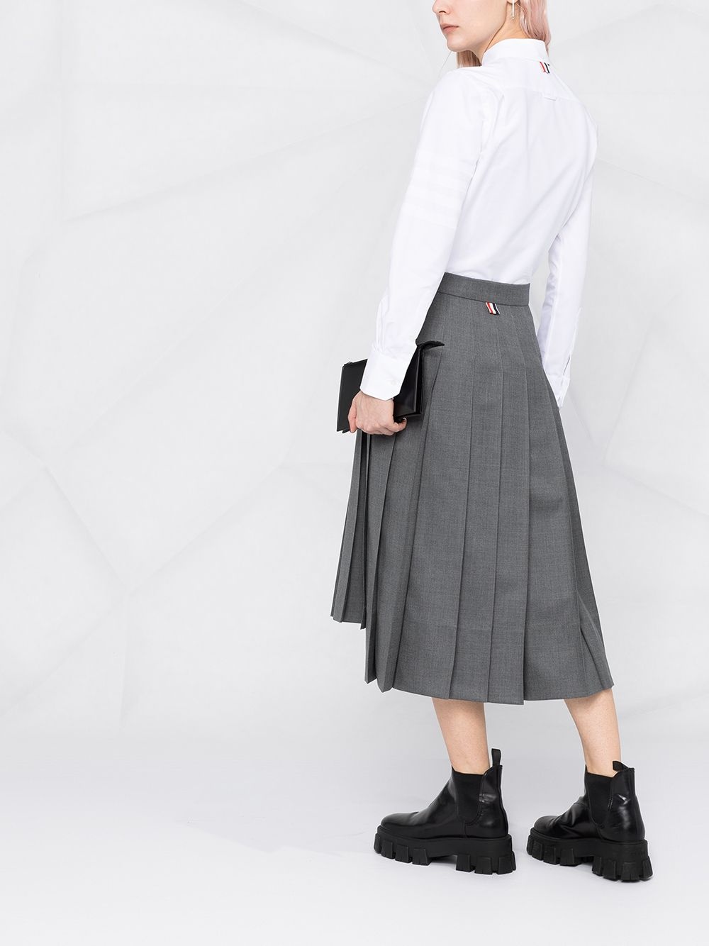 pleated midi skirt - 6
