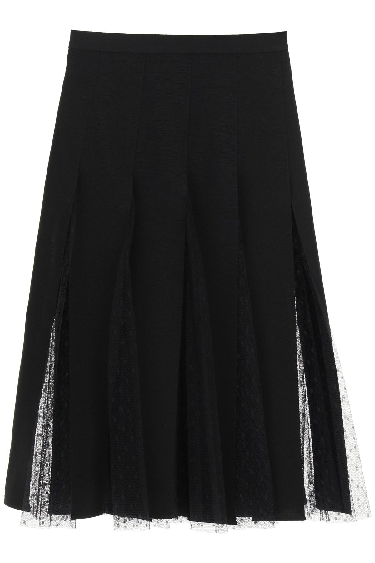 MIDI SKIRT IN GROSGRAIN AND TULLE - 1