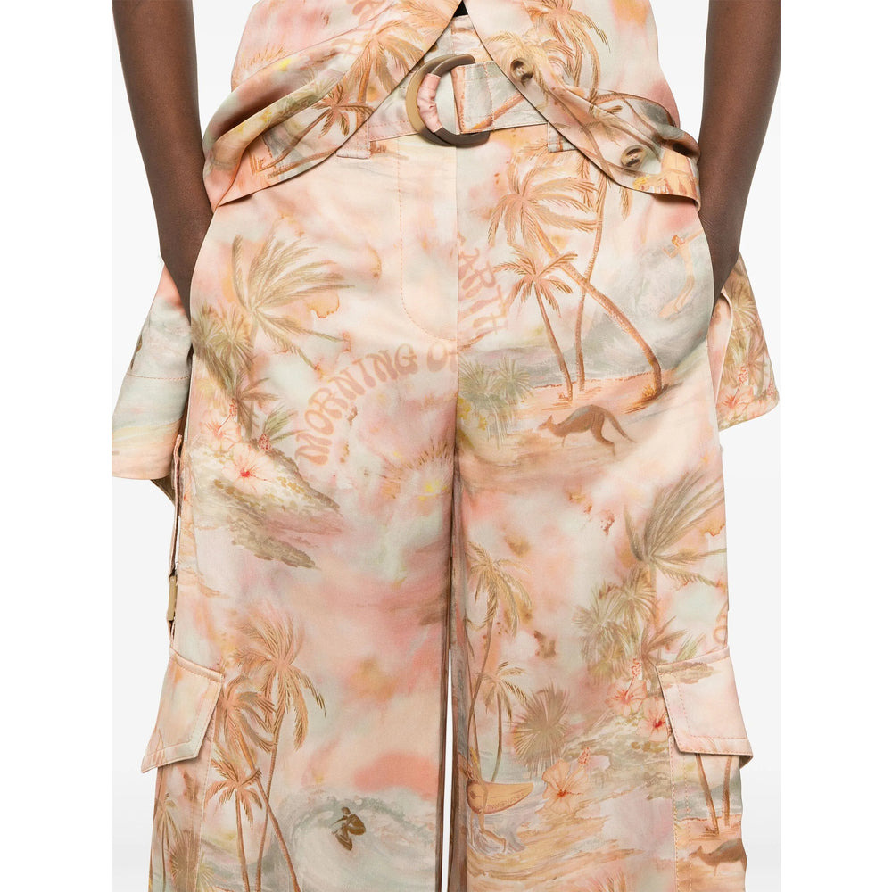 Zimmermann Orange Trousers - Palazzo Pants Women - 2