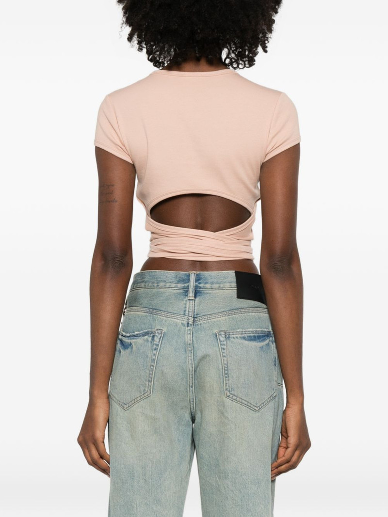 T-Bunny-Tail-R1 wrap-tie T-shirt 4