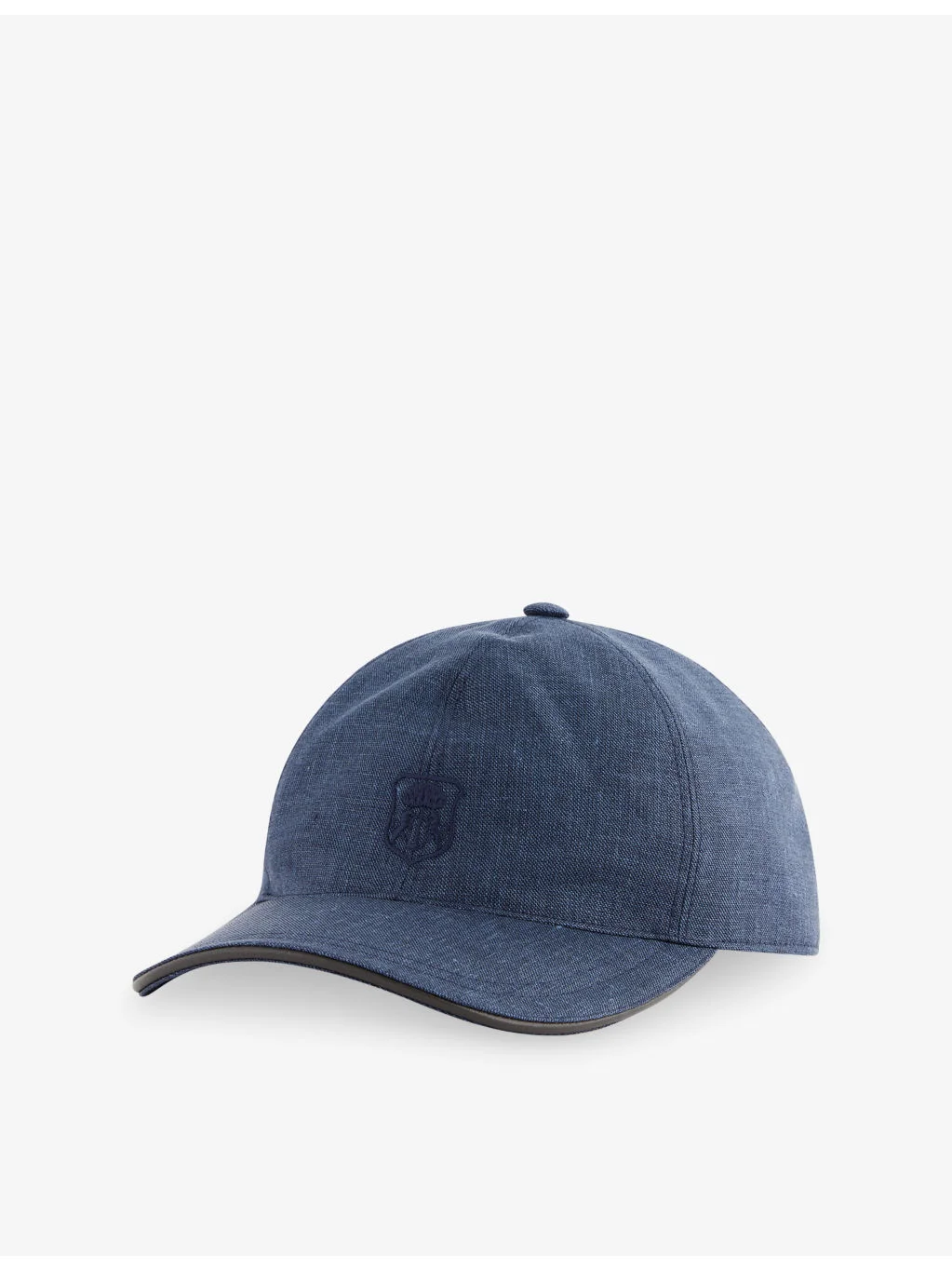 Embroidered-Logo Woven Baseball Cap - 1