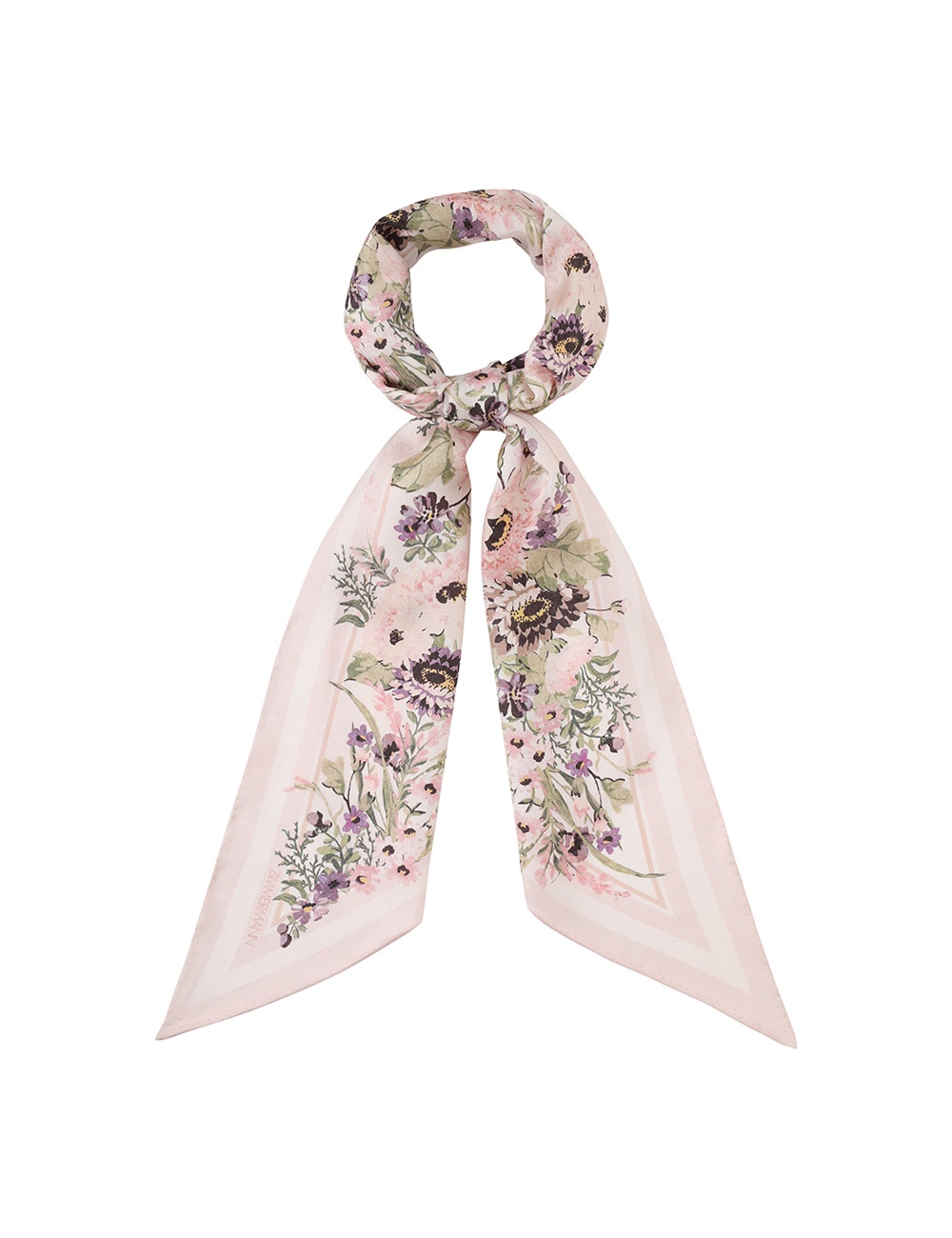 PRINTED SILK NECK SCARF - 1