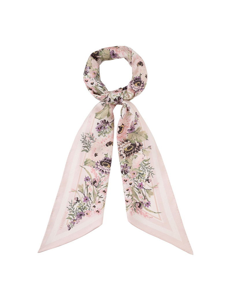 PRINTED SILK NECK SCARF 1