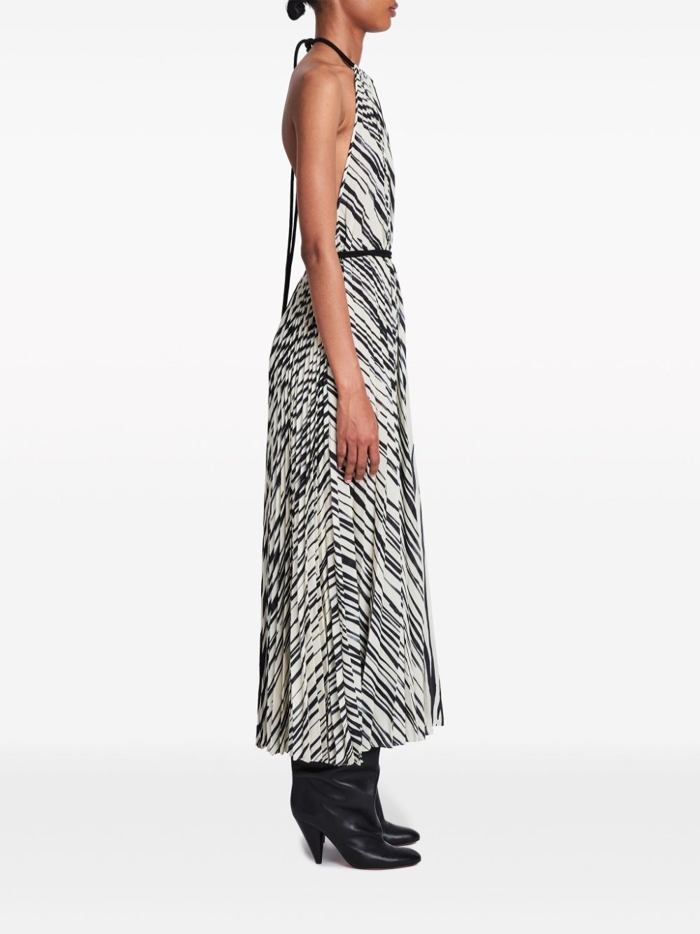 Frida halterneck midi dress - 3
