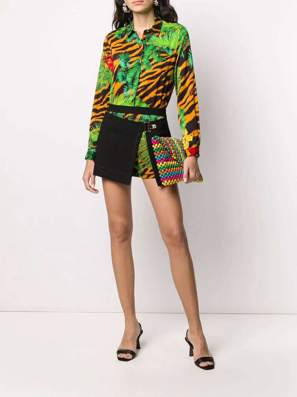 jungle print long sleeve shirt - 2