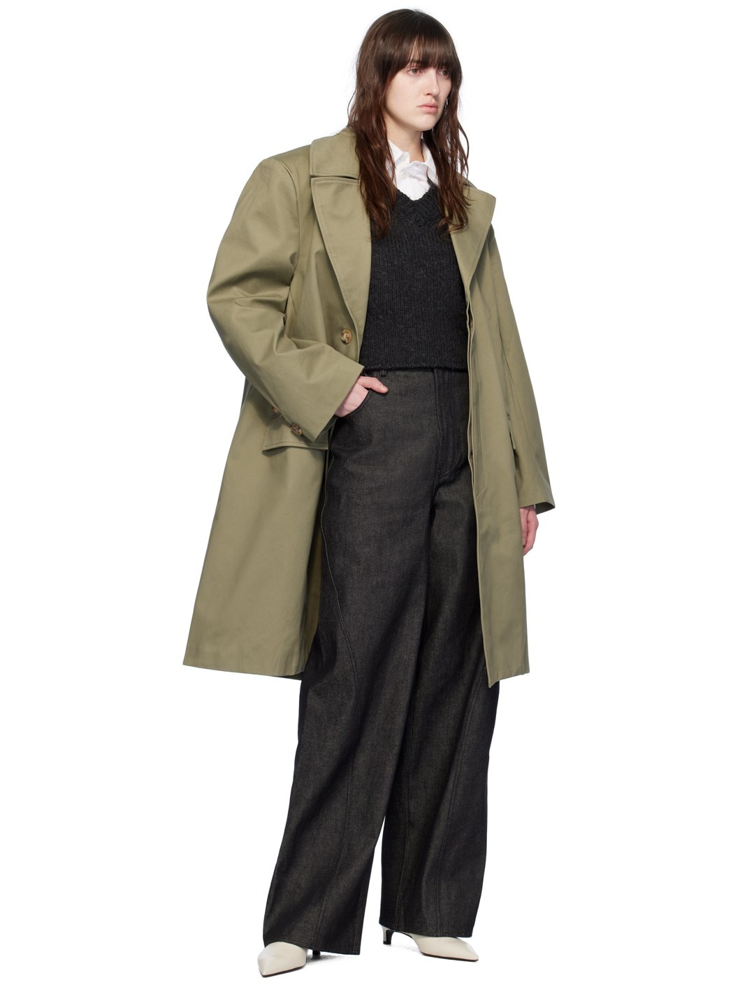 【関税込み】Elleme ブラック Plain Reverse バギージーンズ Elleme Black Plain Reverse Baggy Jeans | REVERSIBLE
