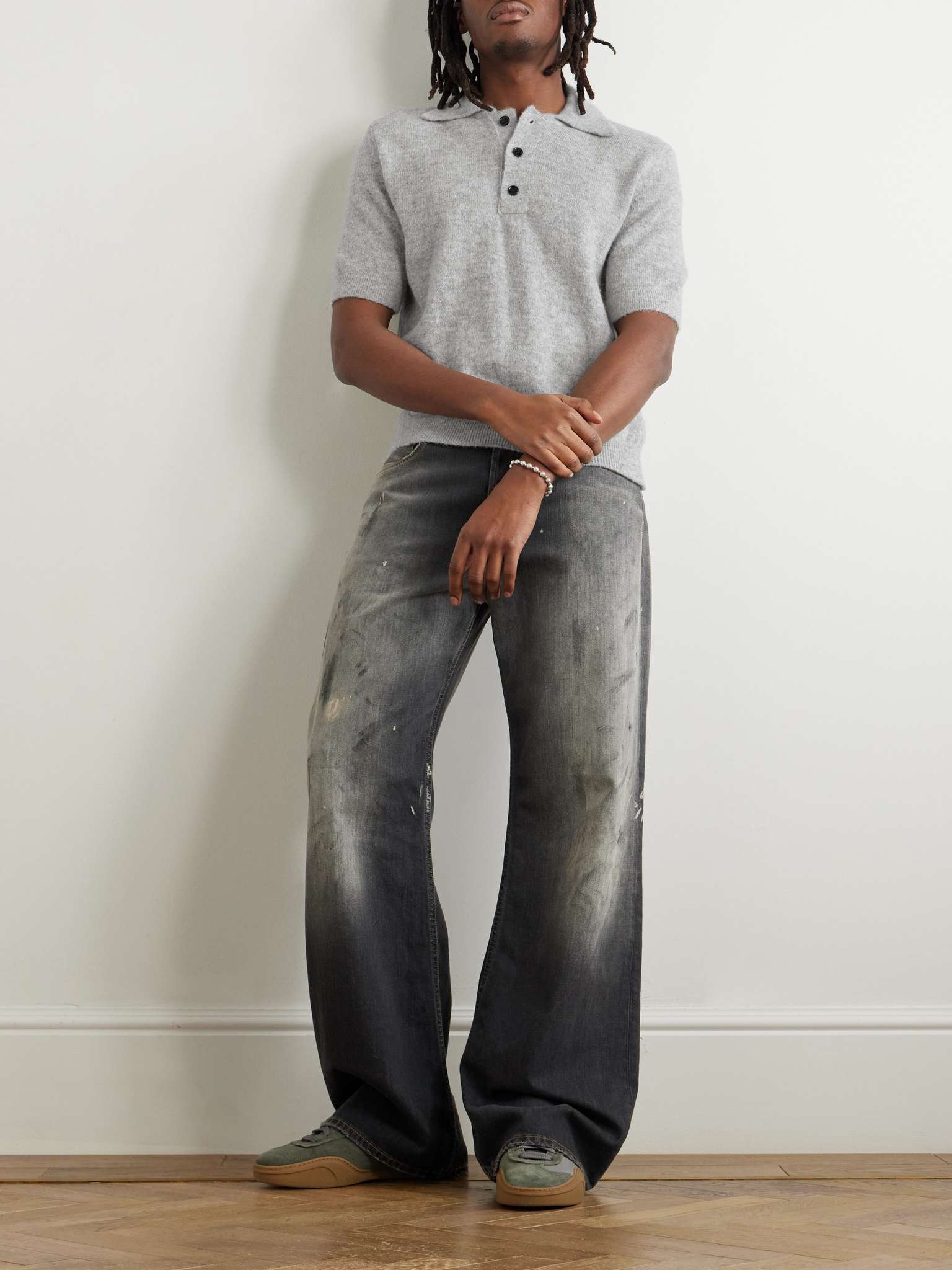 Slim-Fit Alpaca-Blend Polo Shirt - 2