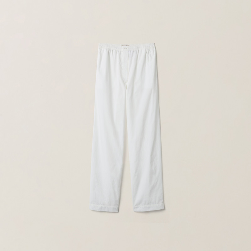 Poplin pajama pants 1