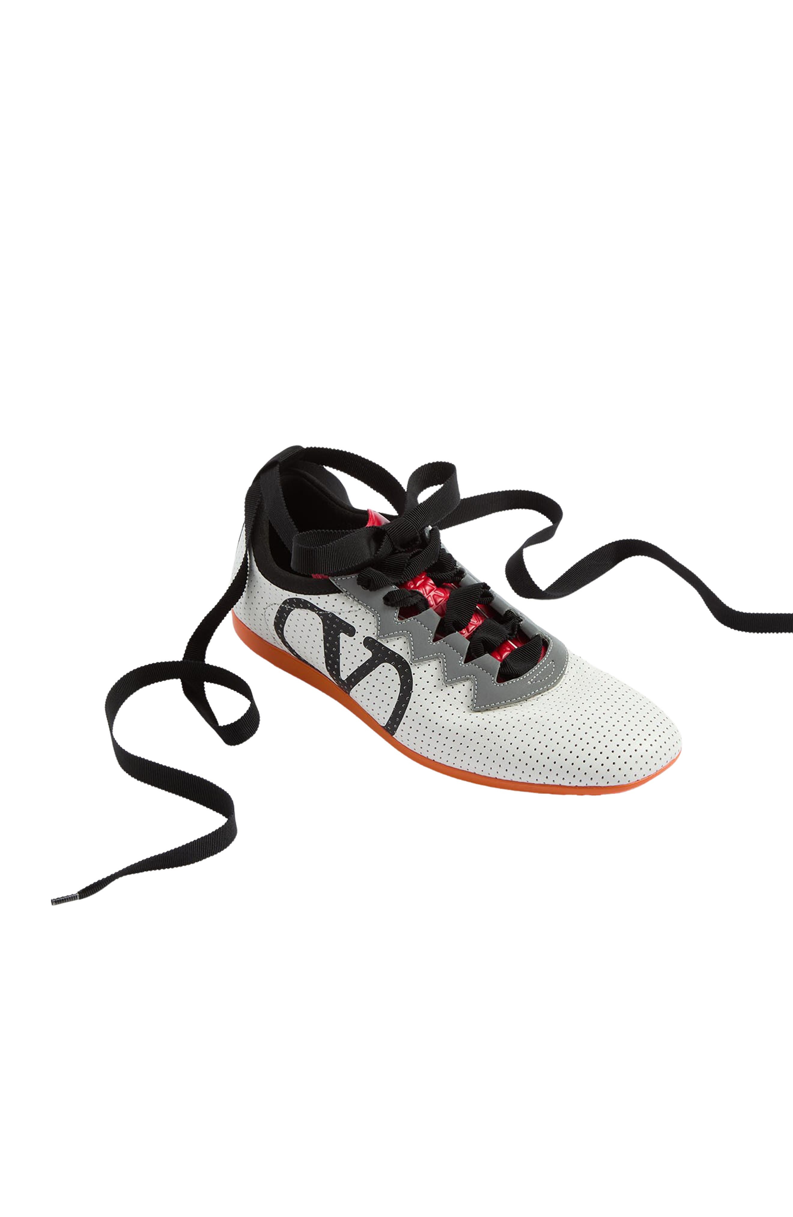 Valentino Garavani Chromathon Perforated Sneaker in White Multi at Nordstrom - 8