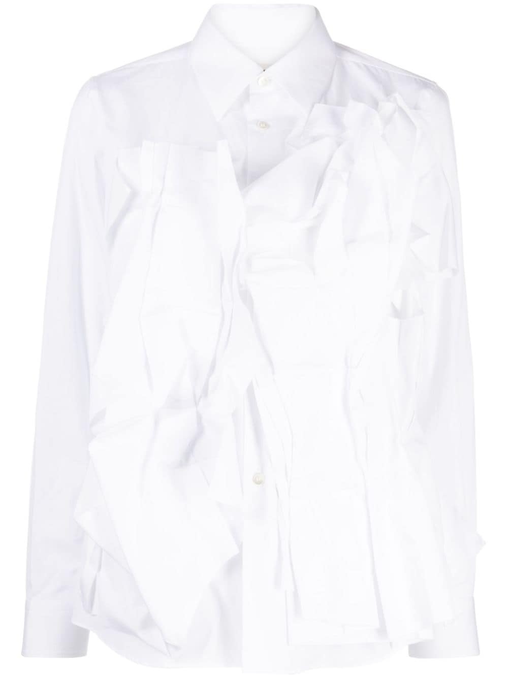 appliquÃ©-detail long-sleeve shirt - 1