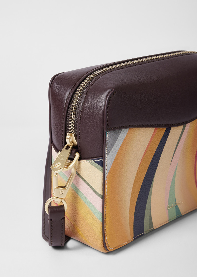Women's 'Dusky Swirl' Leather Camera Bag 4