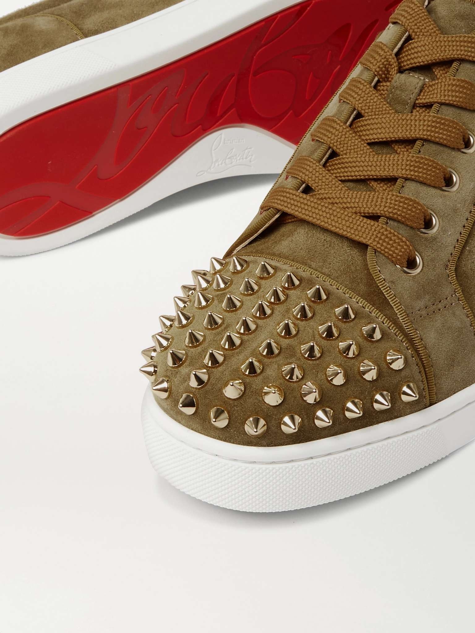 Louis Junior Spikes Cap-Toe Suede Sneakers - 6