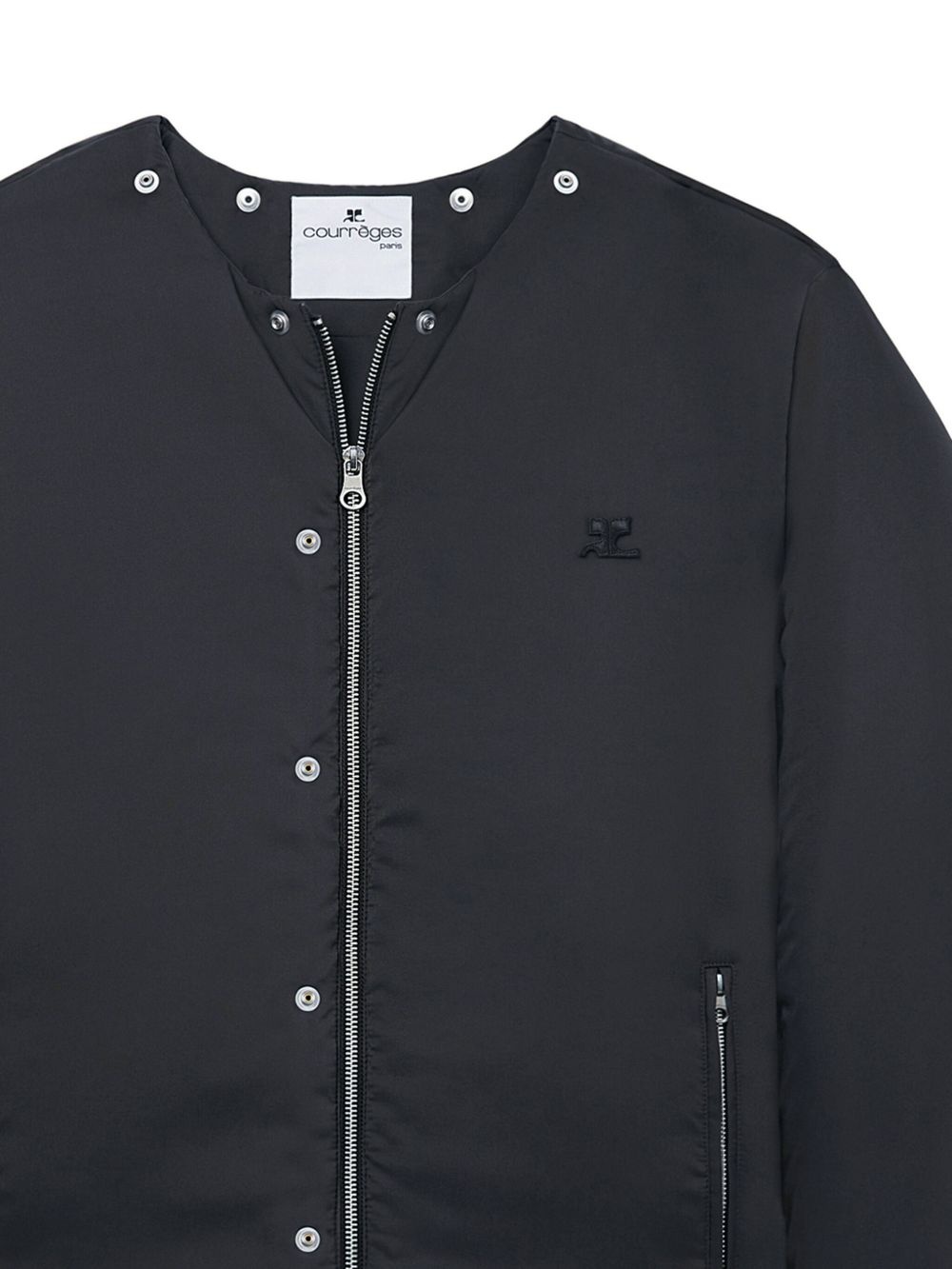 logo-appliqué hooded puffer jacket - 6