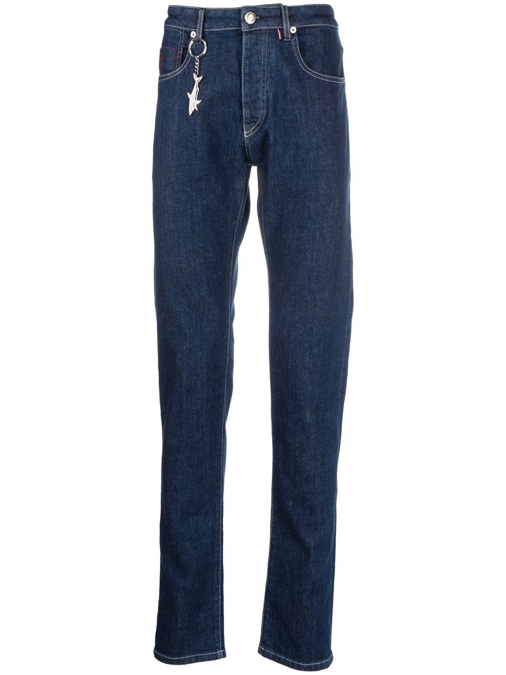 mid-rise slim-cut jeans - 1