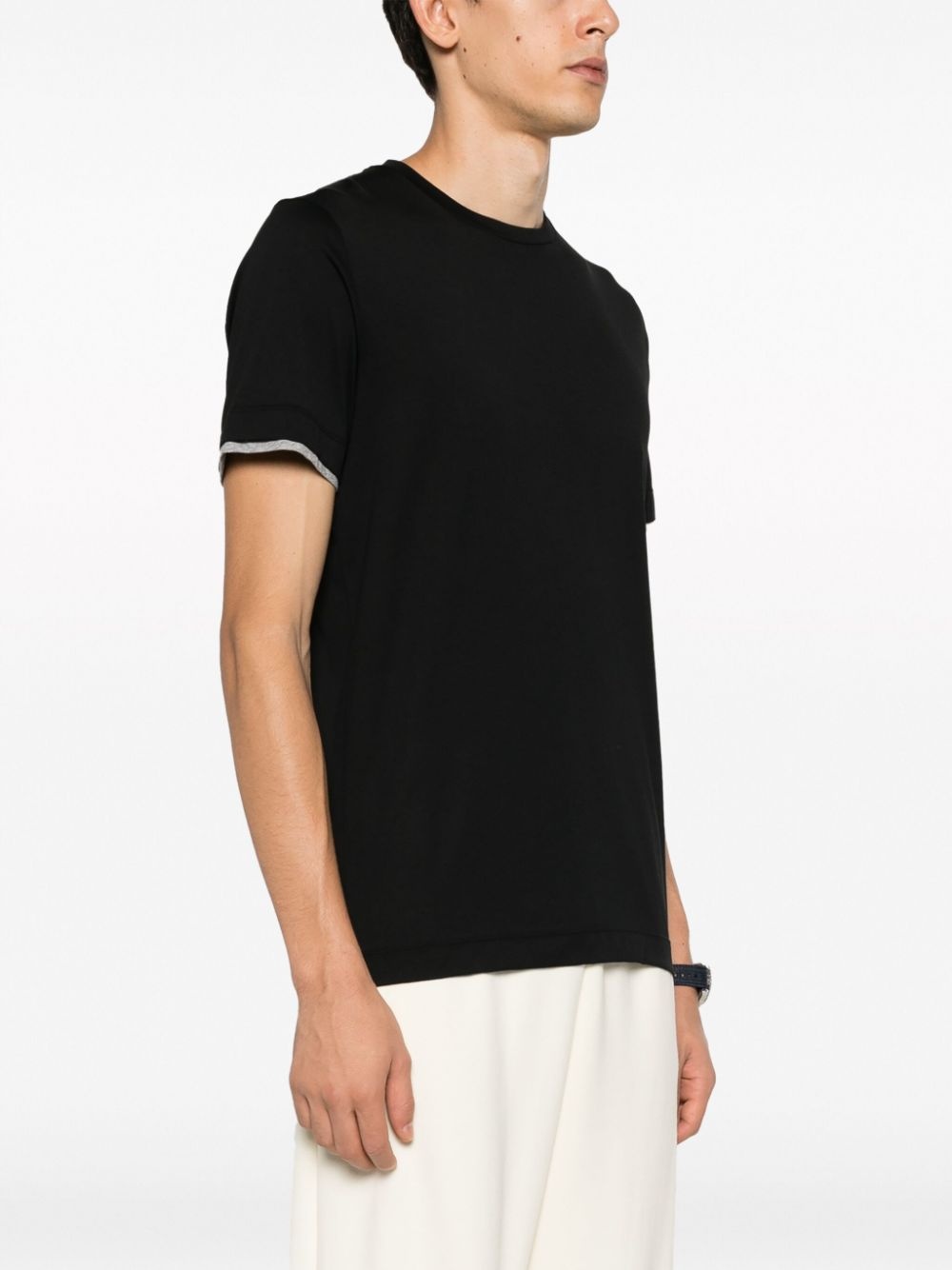 crew-neck cotton T-shirt - 3