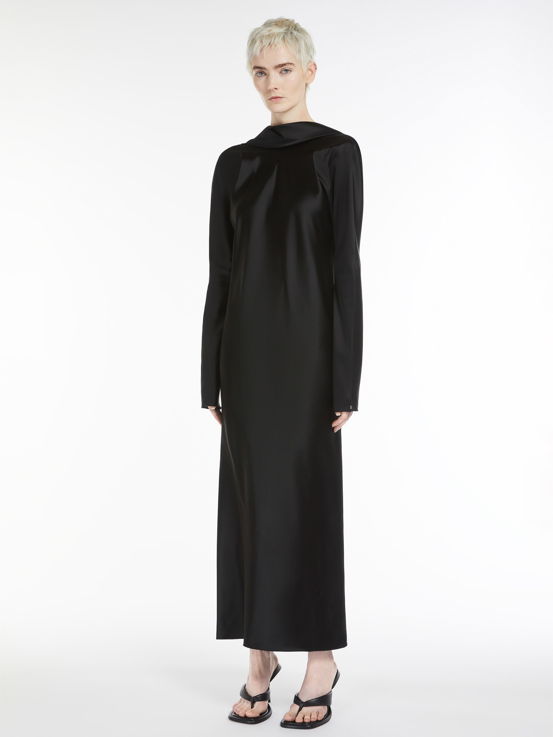 【関税込み】Sportmax ホワイト Abazia マキシドレス XS-Lサイズあり【SETTAN/セッタン】総レース/ Vネック/ 長袖/ 袖