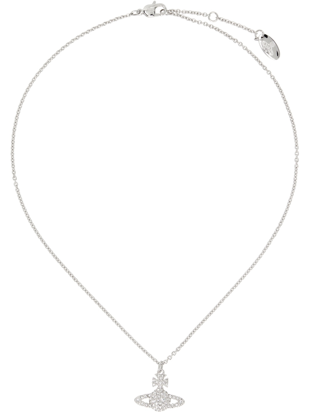 Silver Grace Bas Relief Pendant Necklace - 1