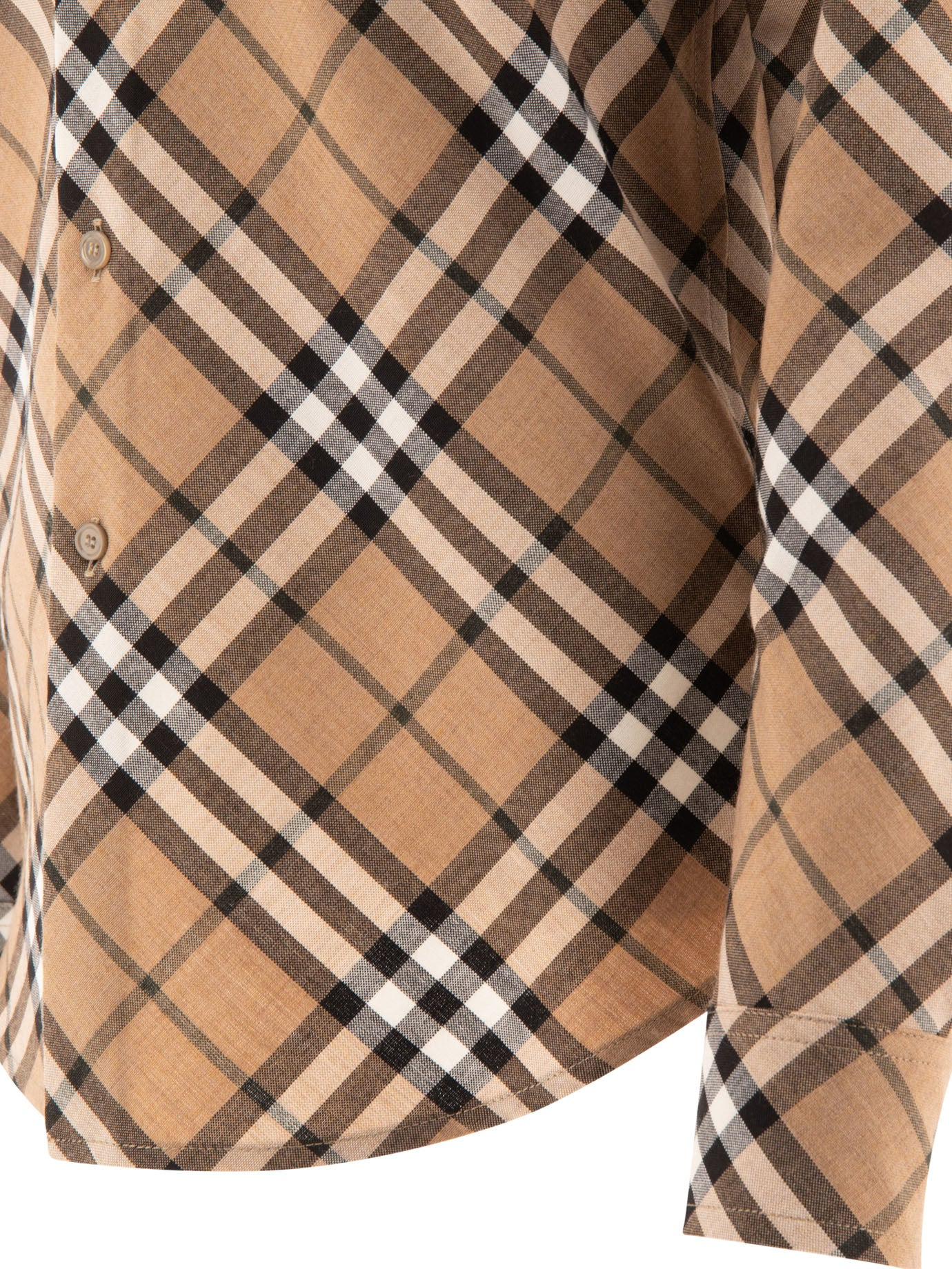 Burberry Wool Blend Shirt With Check Motif - 4