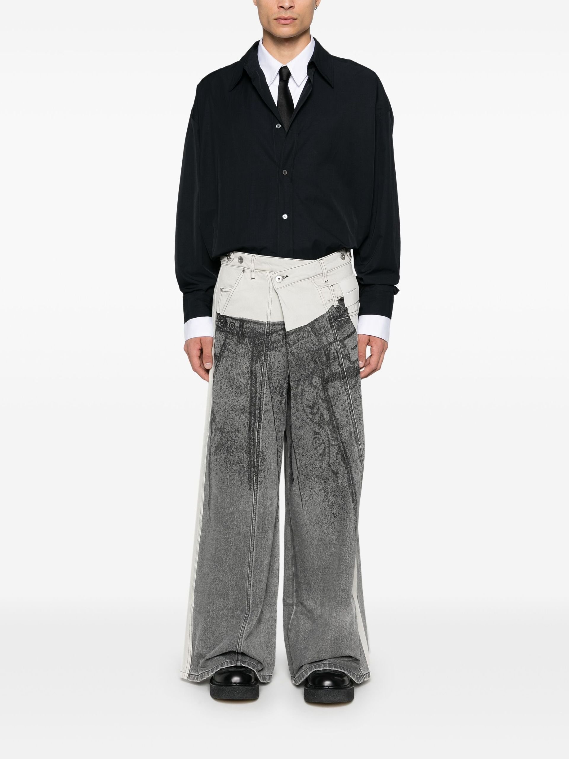 Panelled Jeans - 2