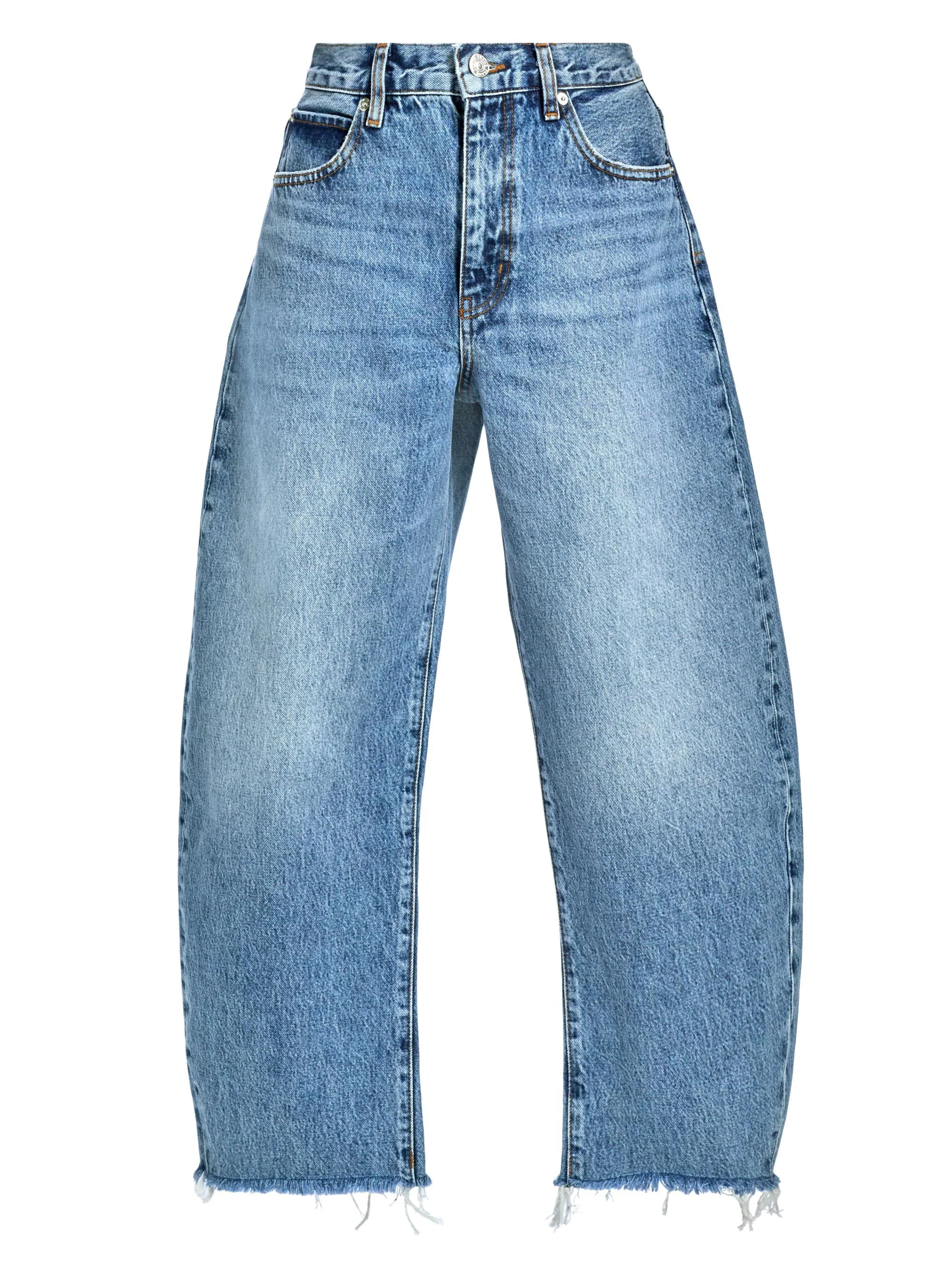 Women's The Bubble Crop Jeans - Rapture Raw Fray - 1