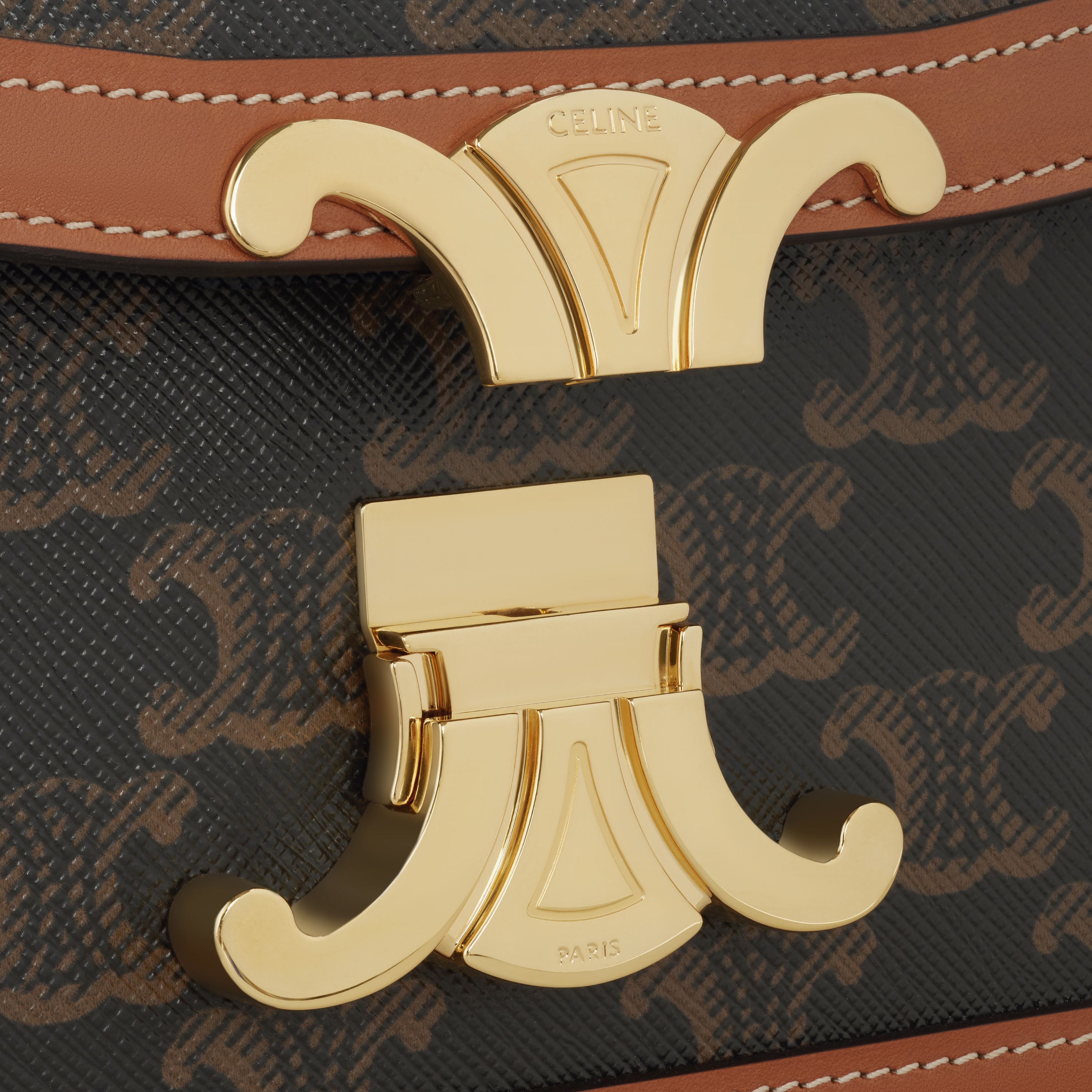 Teen Triomphe Bag in Triomphe Canvas and Calfskin - 4
