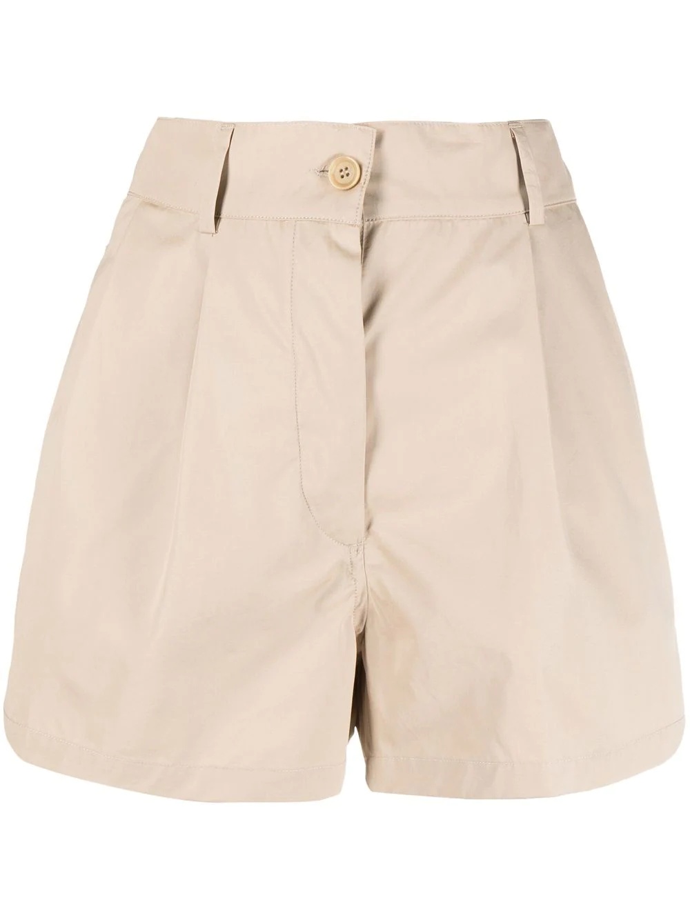 cotton high-waisted shorts - 1