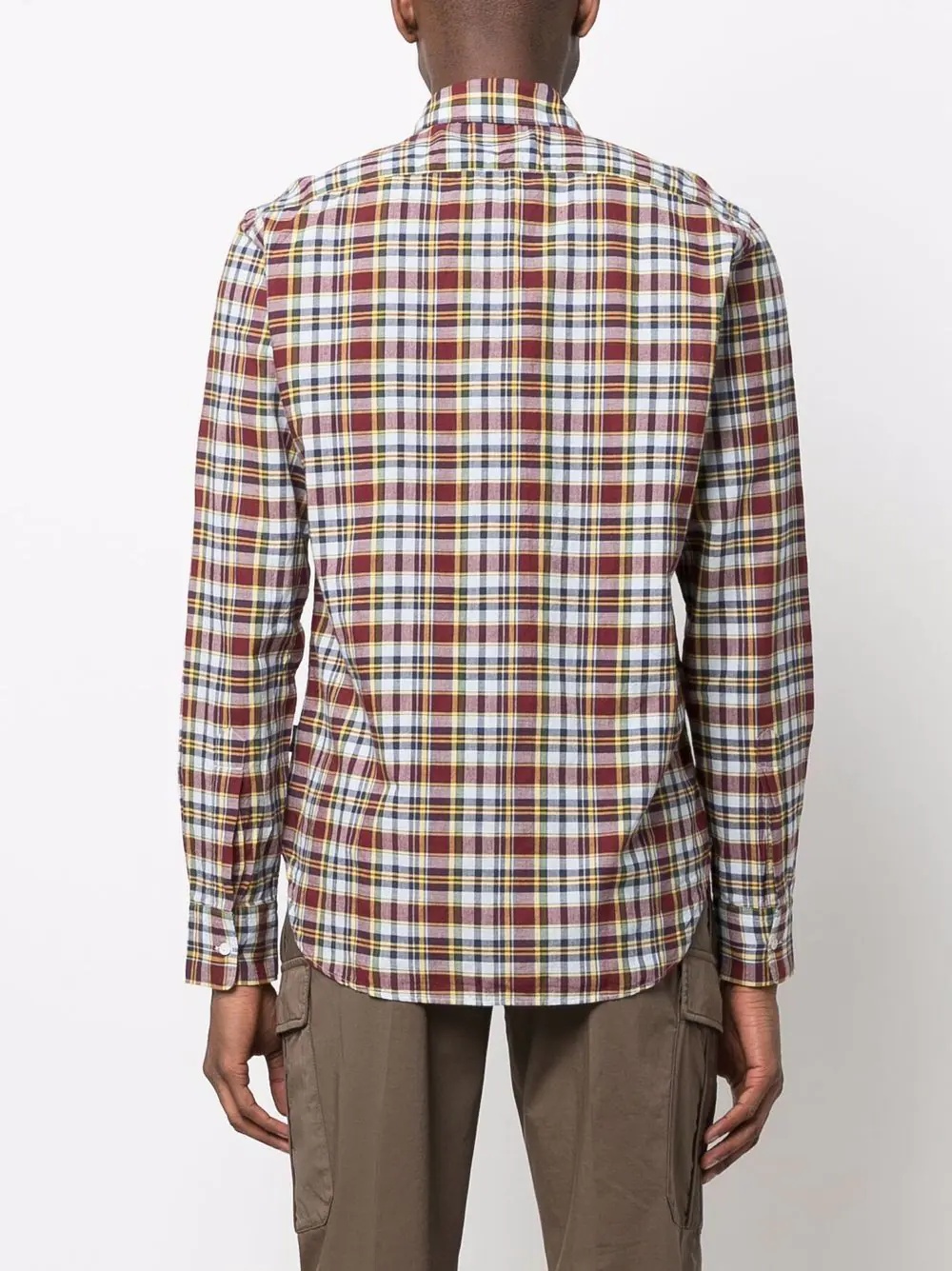 checked long-sleeve shirt - 4