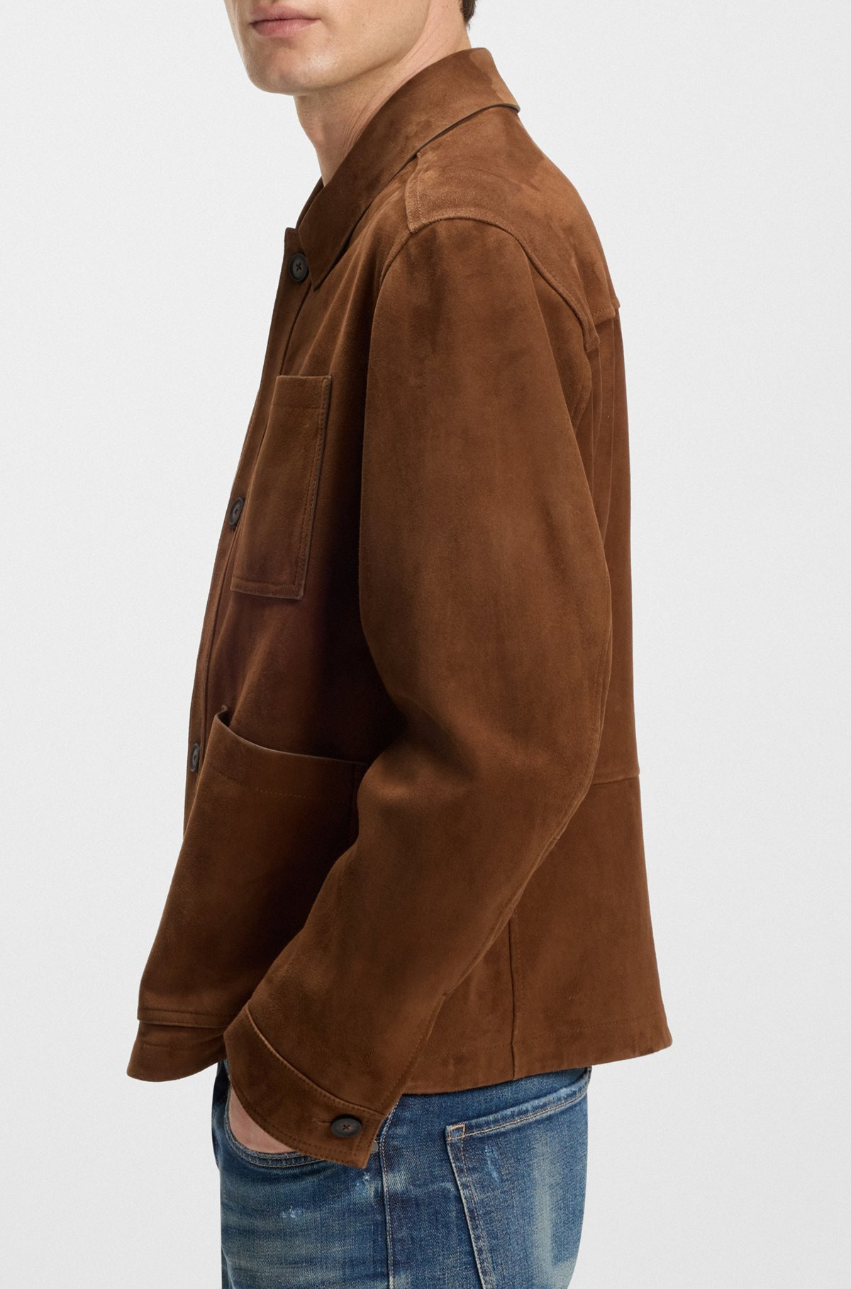 REGULAR-FIT JACKET IN NAPPALAN SUEDE - 6