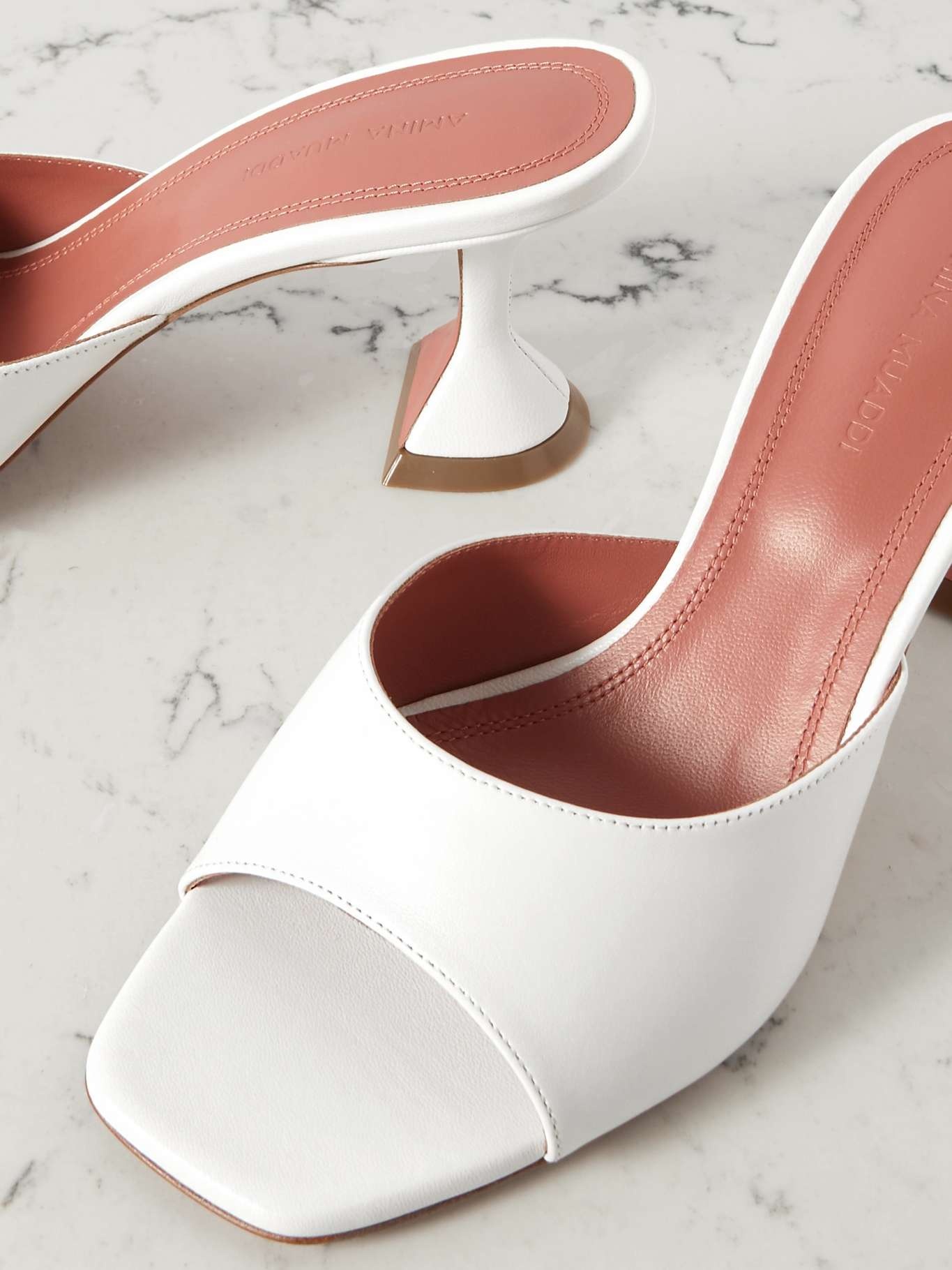 Lupita textured-leather pumps - 4