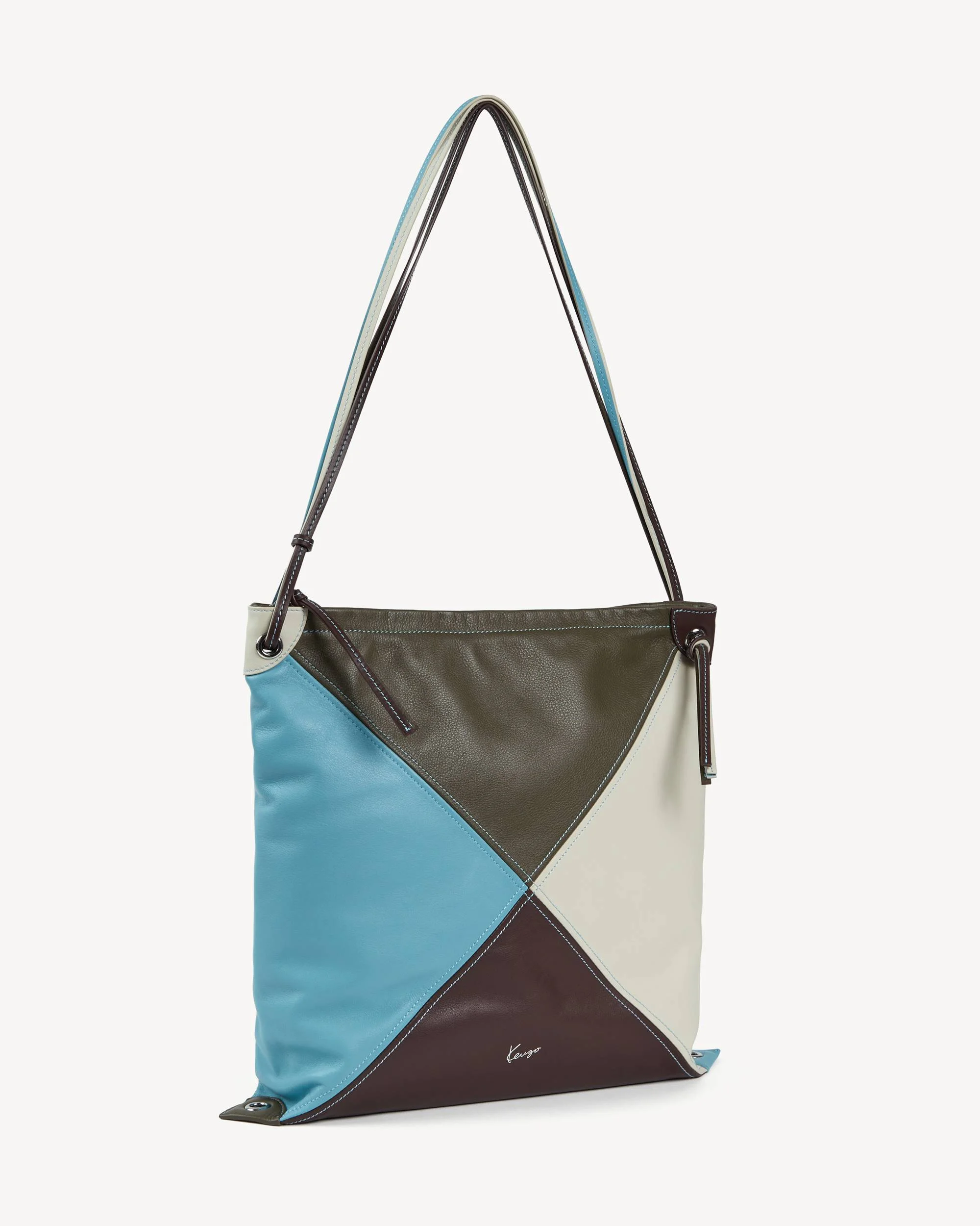'KENZO Kite' multicolor tote bag in leather - 1
