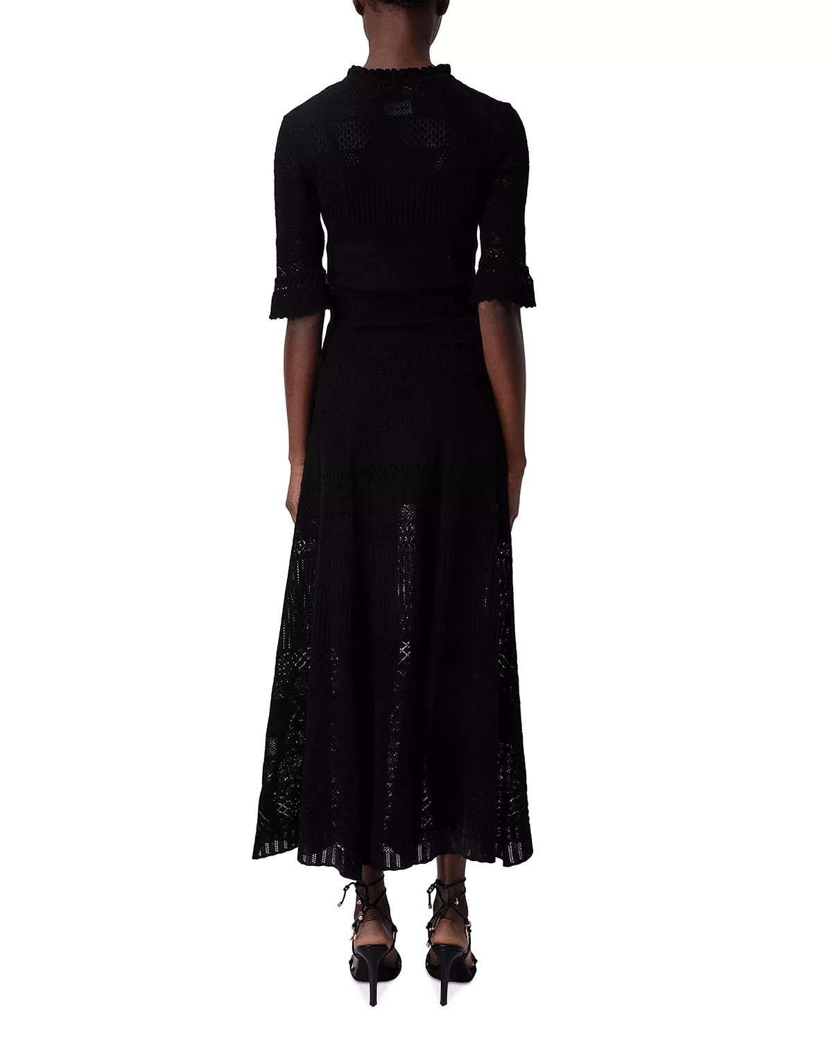 Zadig & Voltaire Cotton Pointelle Crochet Maxi Dress