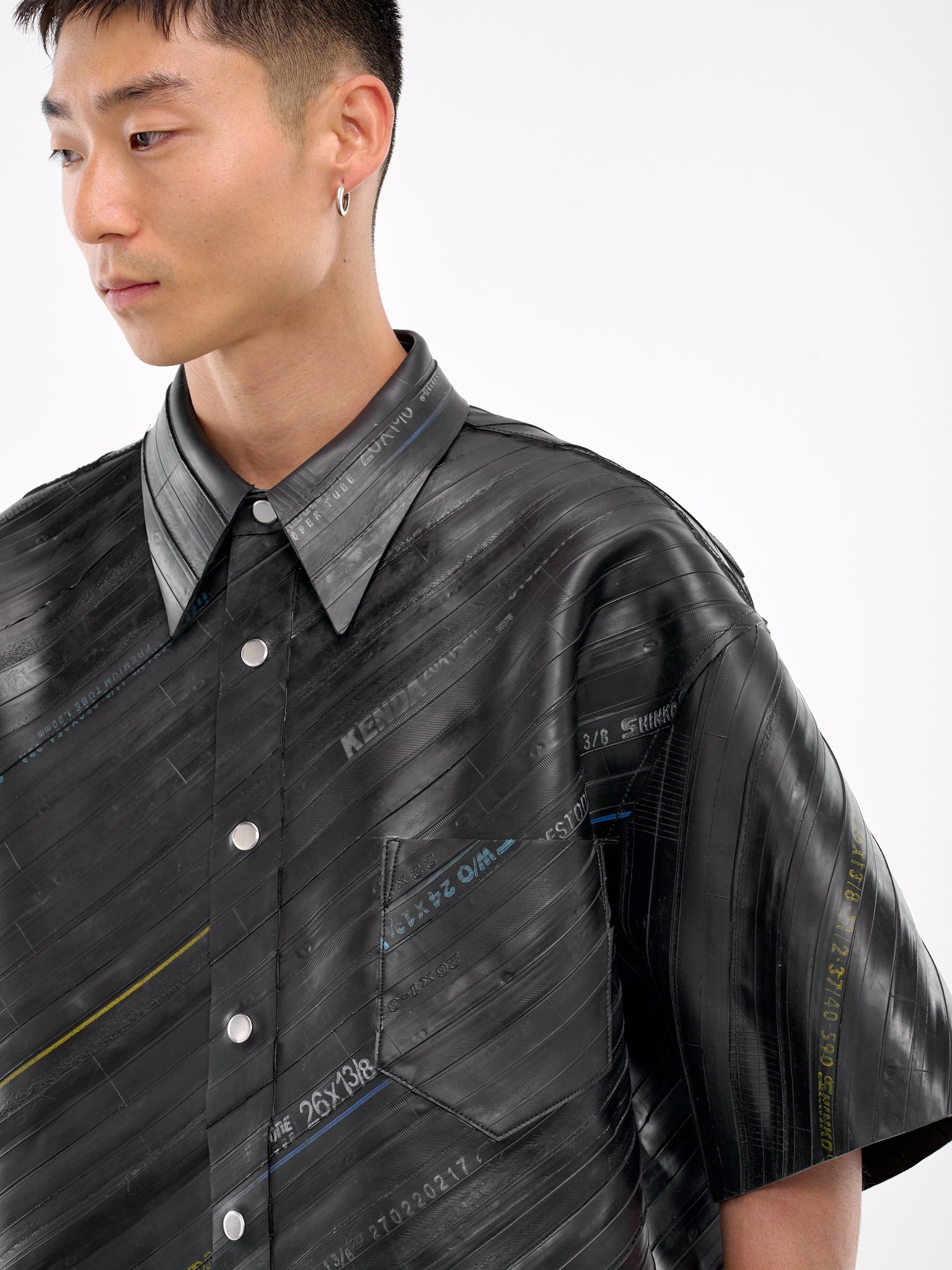 Rubber Short Sleeve Shirt - 5