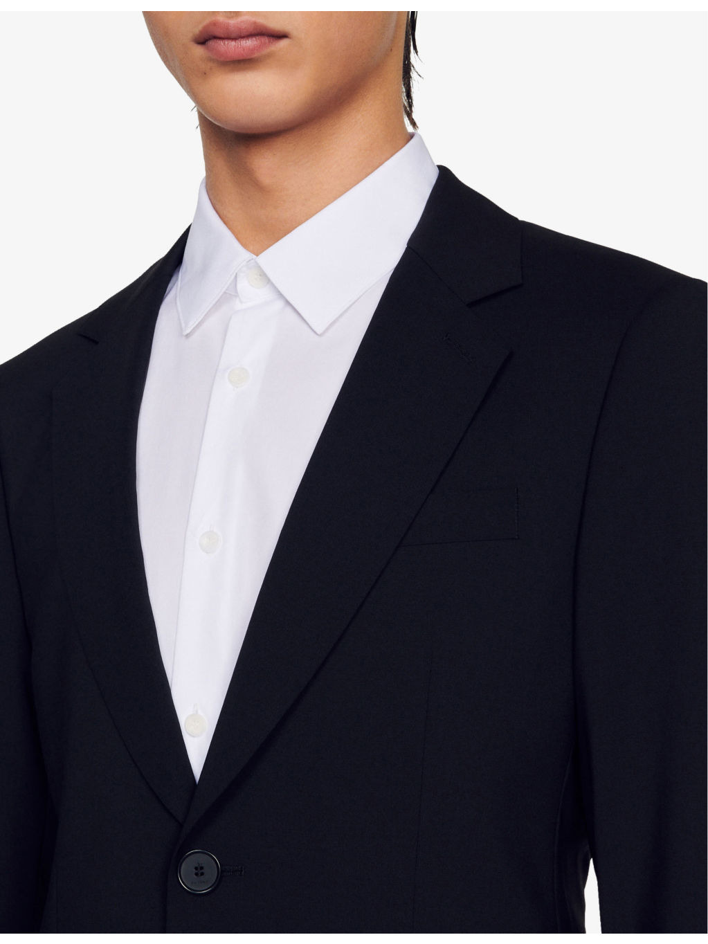 Single-breasted virgin-wool jacket - 5