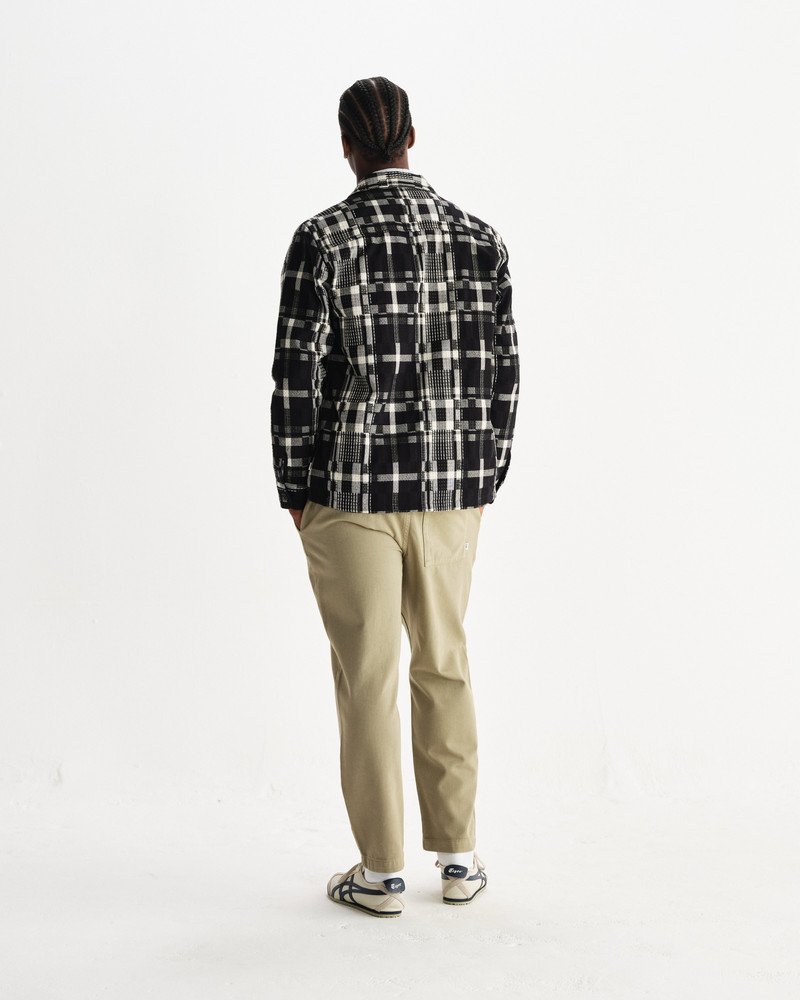Whiting - Black And Ecru Glitch Check Overshirt 6