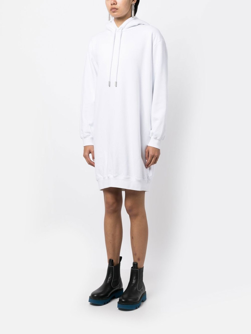 diag-print cotton hoodie dress 3