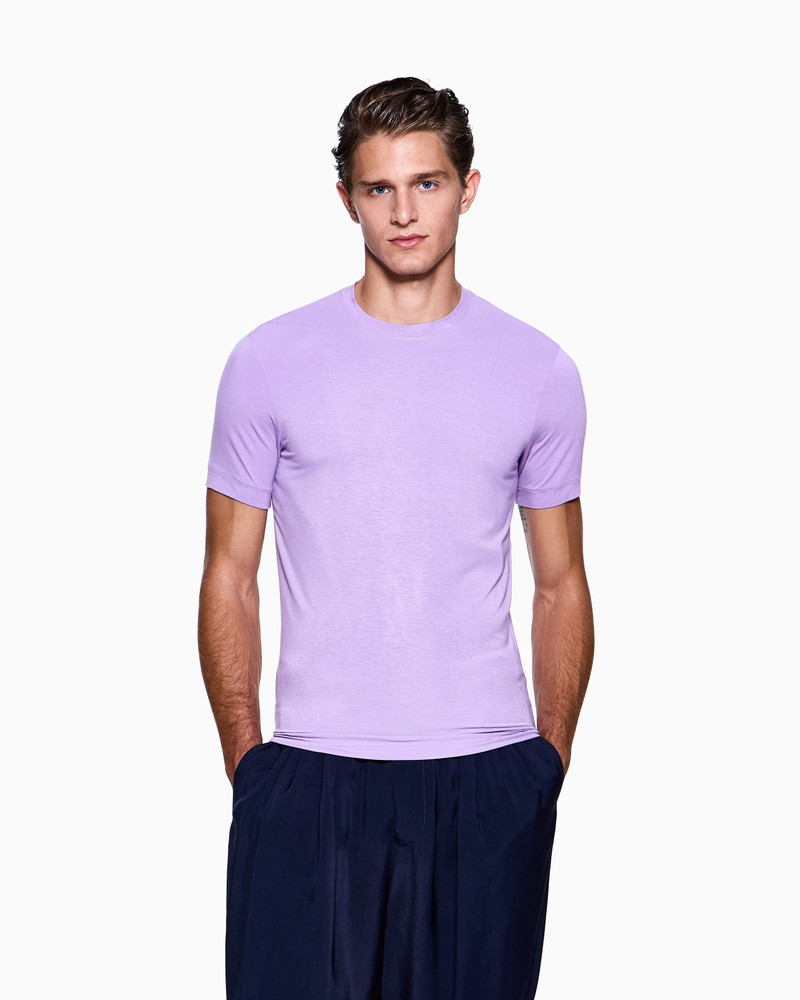 GIORGIO ARMANI ASV CREW-NECK T-SHIRT IN STRETCH VISCOSE JERSEY outlook