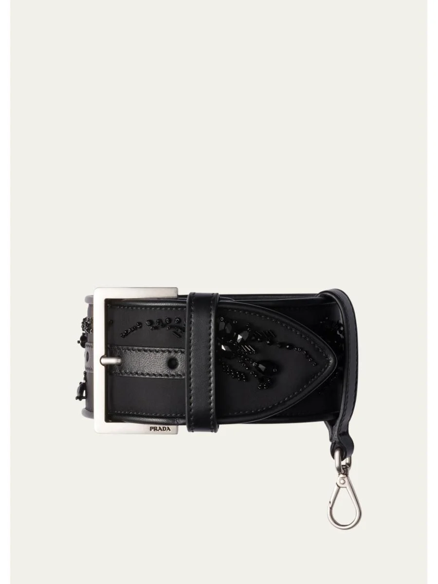 Buckle Embroidered Re-Nylon Wrist Strap - 1