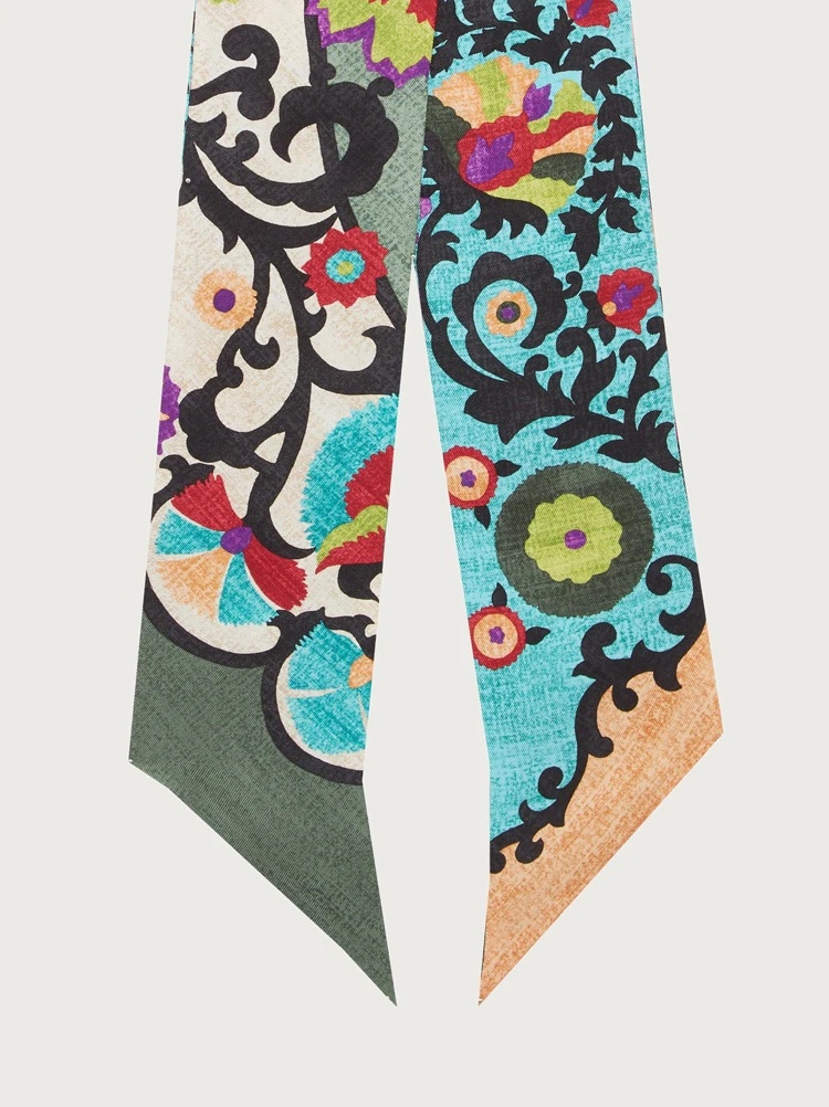 UZBEKISTAN PRINT SILK TWILLY - 1
