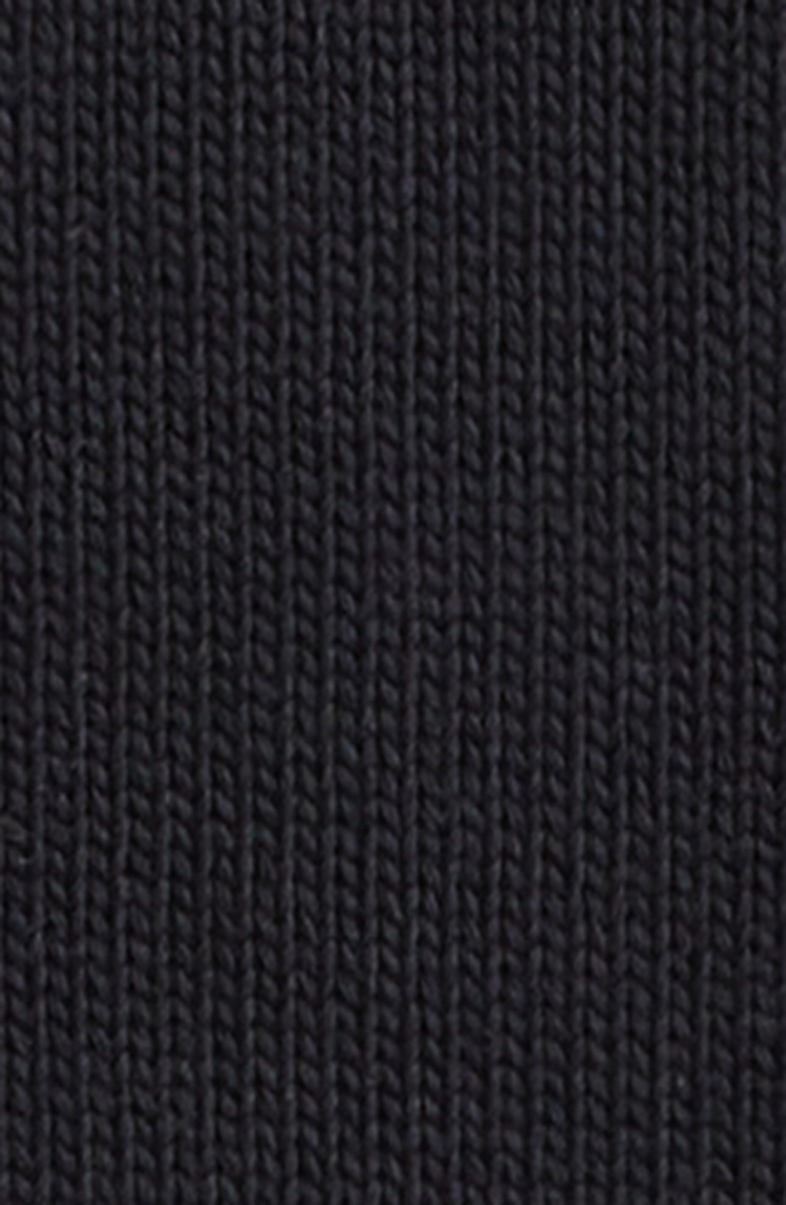 Acne Studios Keven Face Patch Cotton V-Neck Cardigan in Black at Nordstrom - 7
